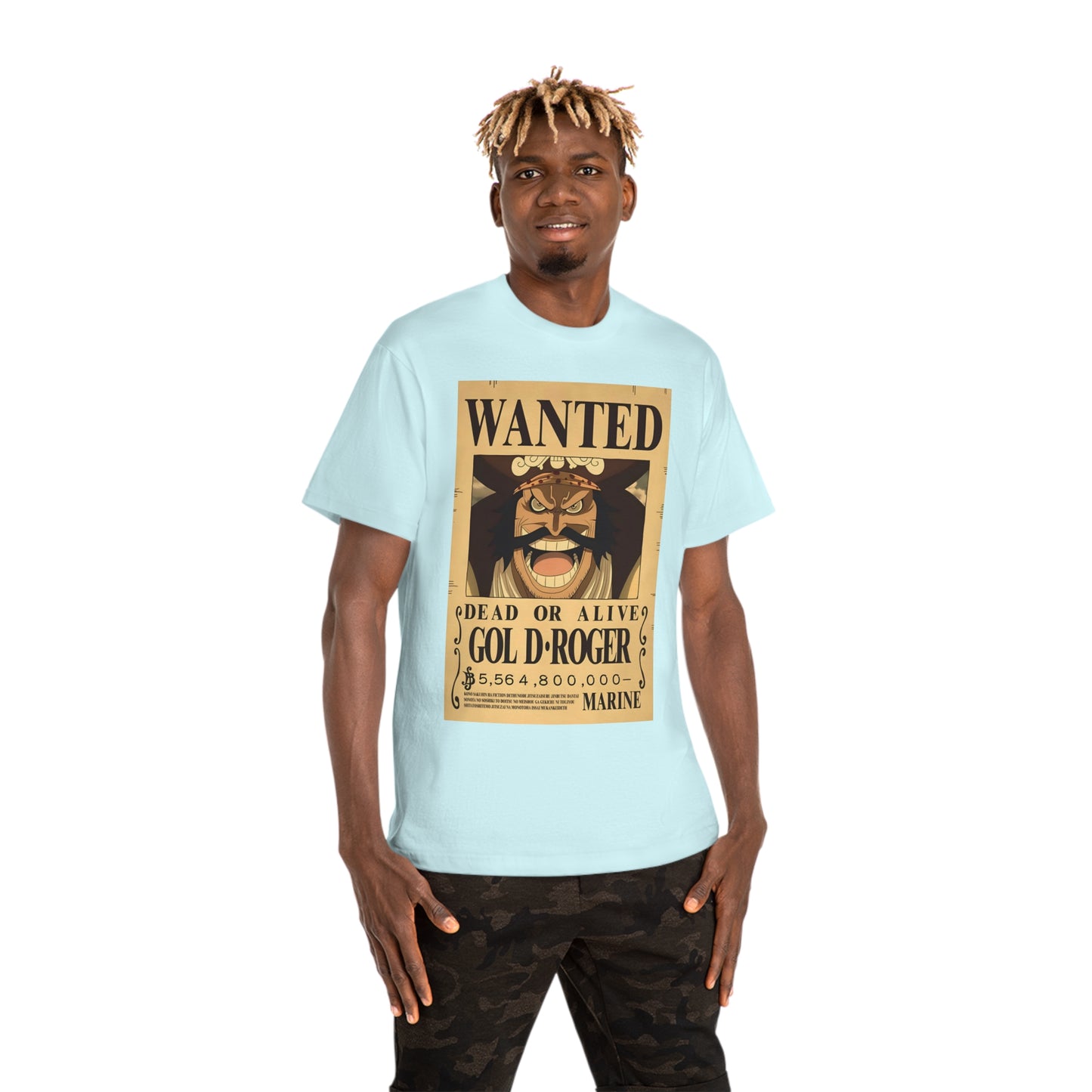 T-shirt Anime Gol D-Roger Wanted