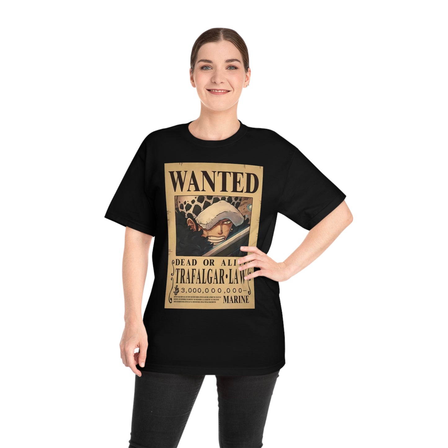 Anime T-shirt, Trafalgar-Law Wanted, One Piece, Neubonesto, Straw Hat Legend Collection, Unisex Tee, Otaku Gift, Anime Fan Shirt