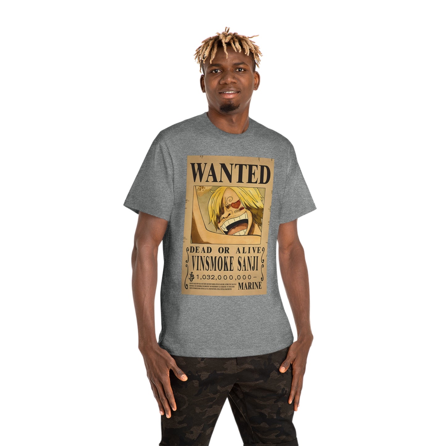 Anime T-shirt, Vinsmoke Sanji Wanted, One Piece, Unisex Tee, Otaku Gift, Anime Fan Shirt - Hammer Tshirt, Manga Tee, Japanese Anime