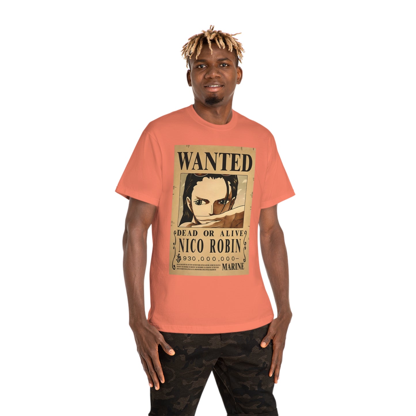 Anime T-shirt, Nico Robin Wanted, One Piece, Unisex Tee, Otaku Gift, Straw Hat Legend Collection, Neubonesto Shirt