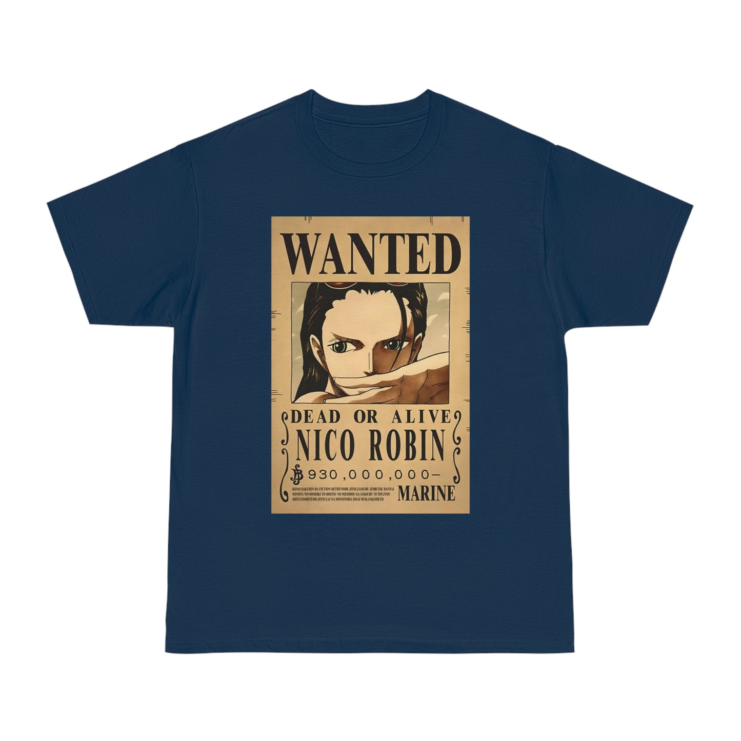 Anime T-shirt, Nico Robin Wanted, One Piece, Unisex Tee, Otaku Gift, Straw Hat Legend Collection, Neubonesto Shirt