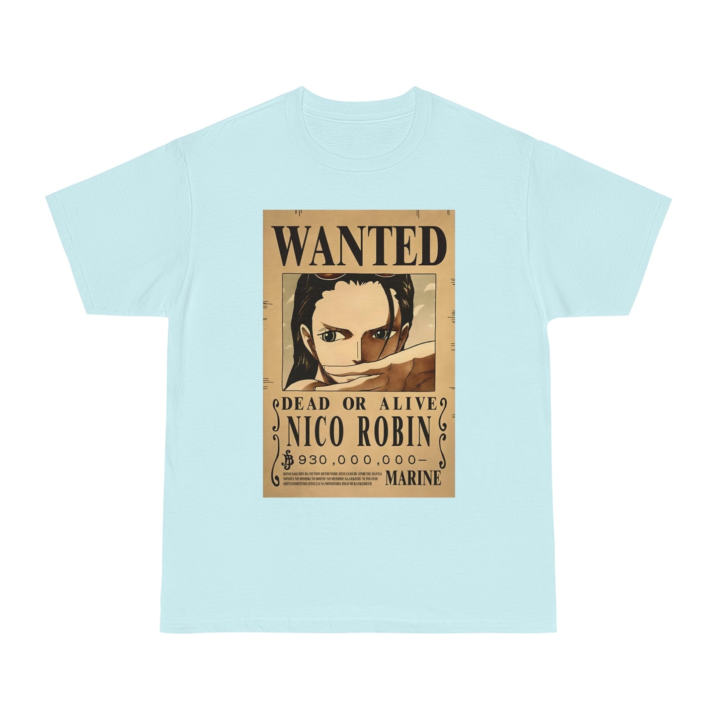 Anime T-shirt, Nico Robin Wanted, One Piece, Unisex Tee, Otaku Gift, Straw Hat Legend Collection, Neubonesto Shirt
