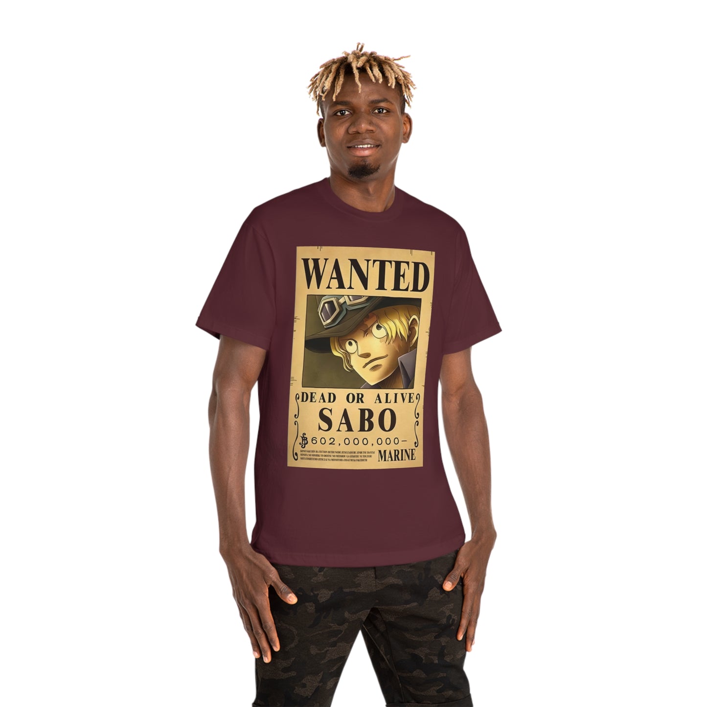 Anime T-shirt, Sabo Wanted, One Piece, Unisex Tee, Otaku Gift