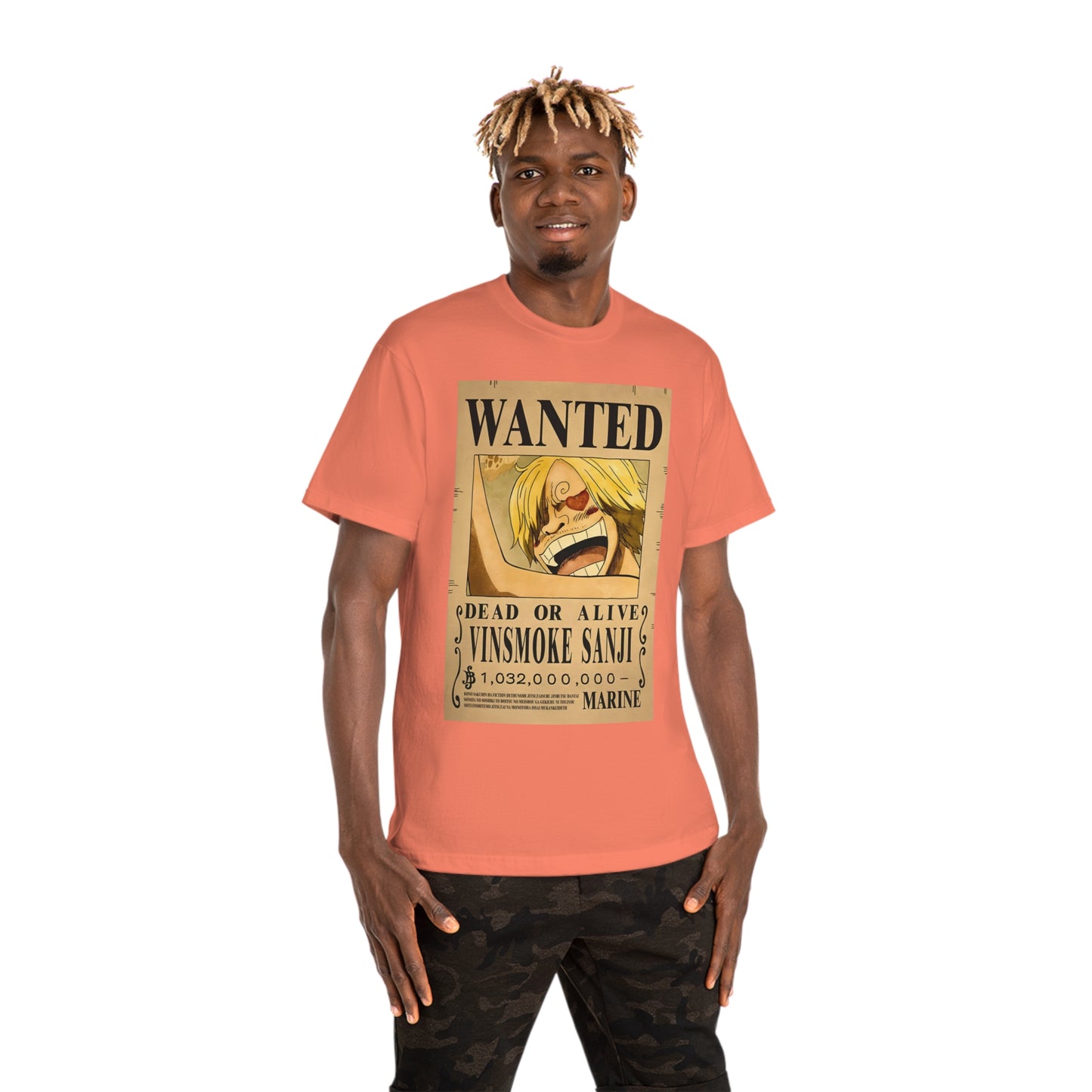 Anime T-shirt, Vinsmoke Sanji Wanted, One Piece, Unisex Tee, Otaku Gift, Anime Fan Shirt - Hammer Tshirt, Manga Tee, Japanese Anime