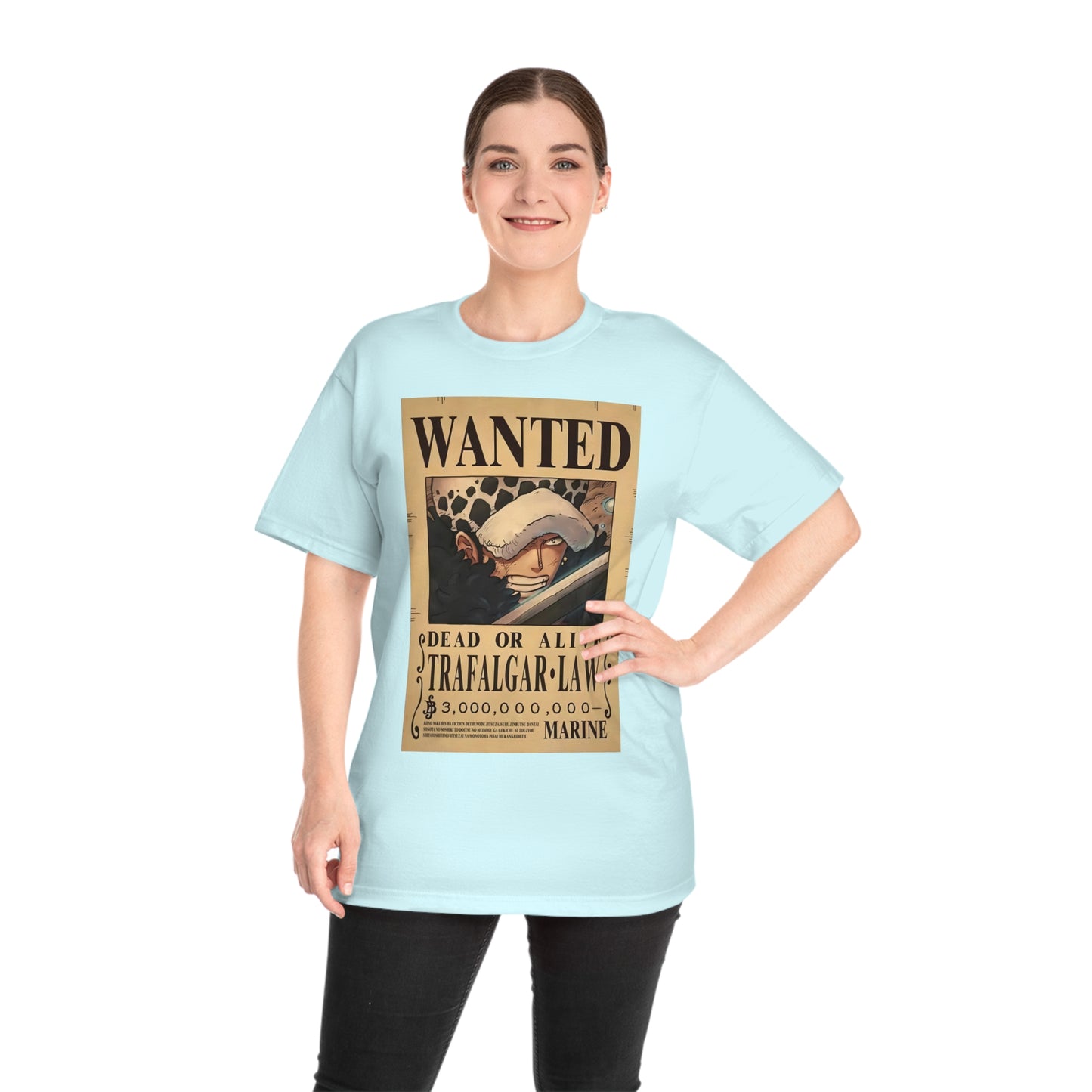 Anime T-shirt, Trafalgar-Law Wanted, One Piece, Neubonesto, Straw Hat Legend Collection, Unisex Tee, Otaku Gift, Anime Fan Shirt