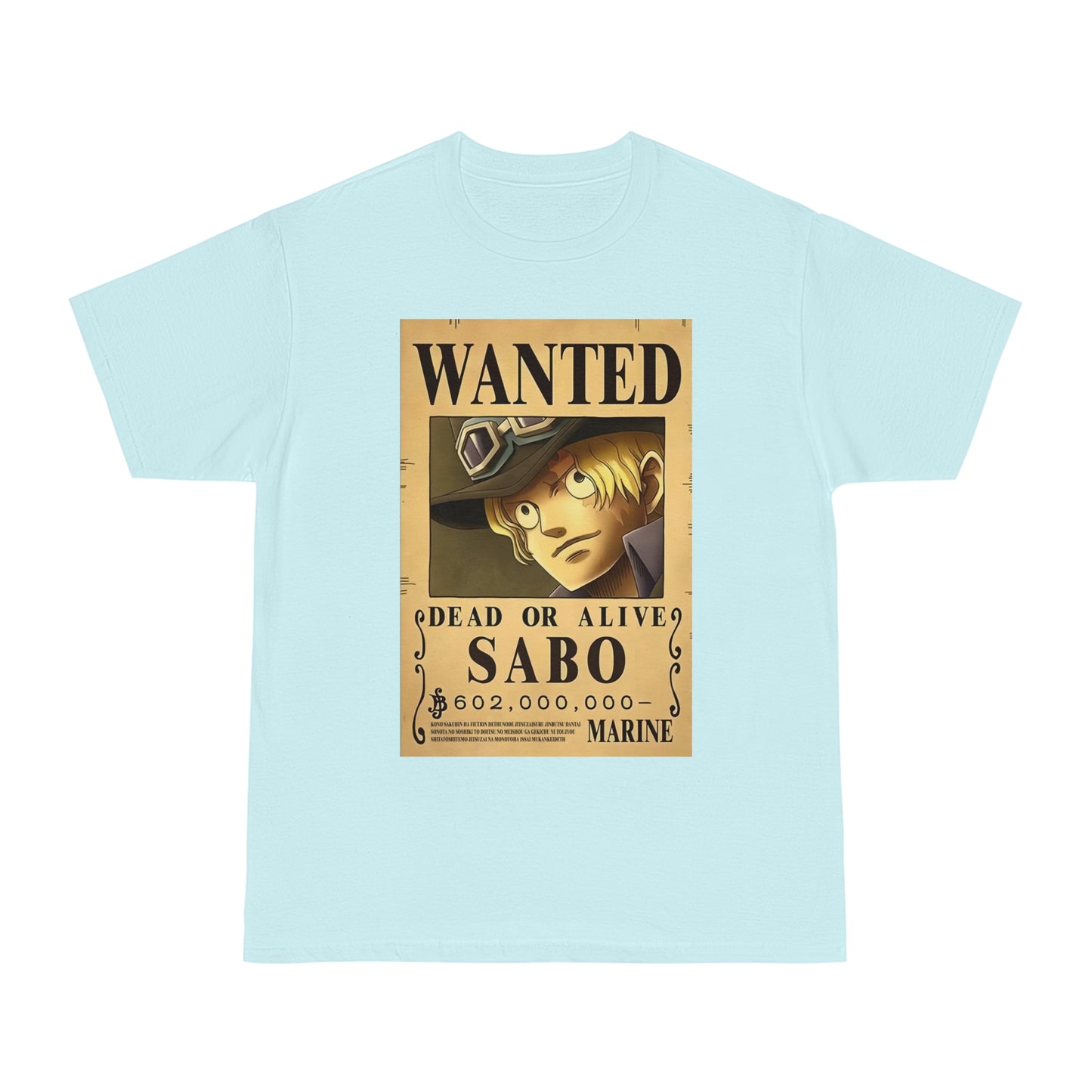 Anime T-shirt, Sabo Wanted, One Piece, Unisex Tee, Otaku Gift