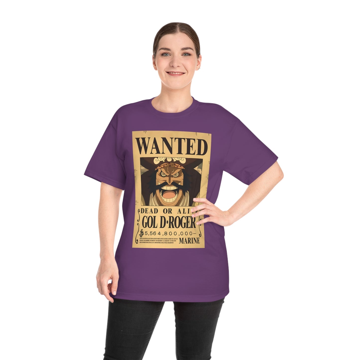 T-shirt Anime Gol D-Roger Wanted