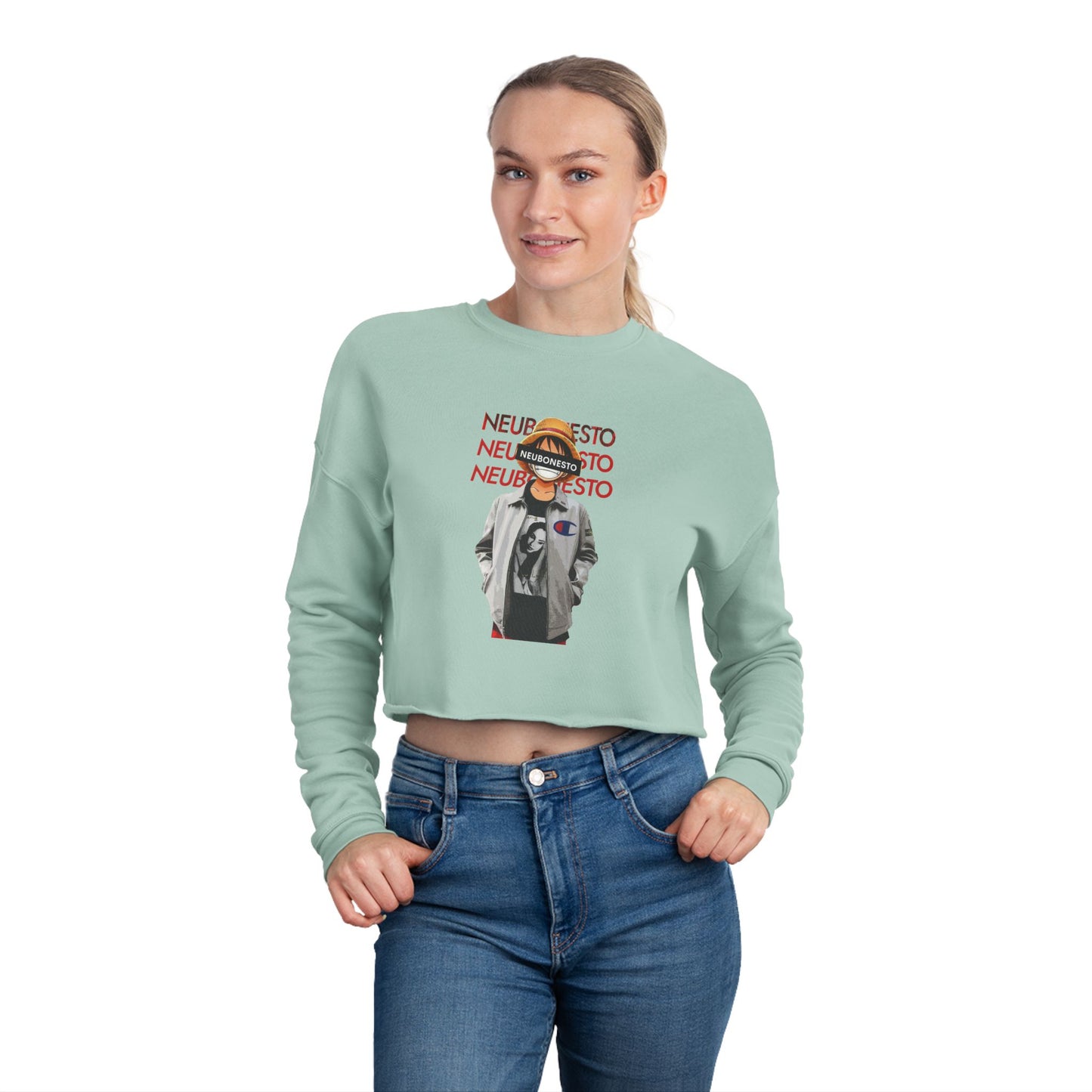 Cropped Sweatshirt - Luffy Neubonesto Straw Hat Legends Anime Collection