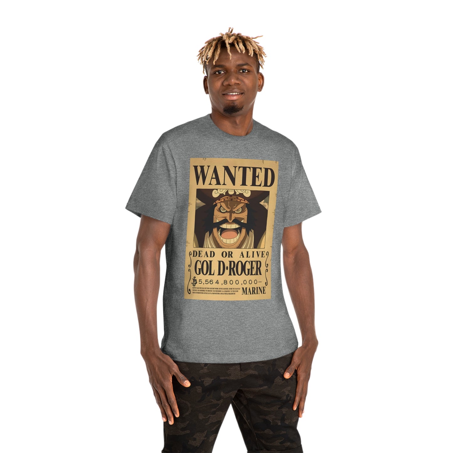 T-shirt Anime Gol D-Roger Wanted