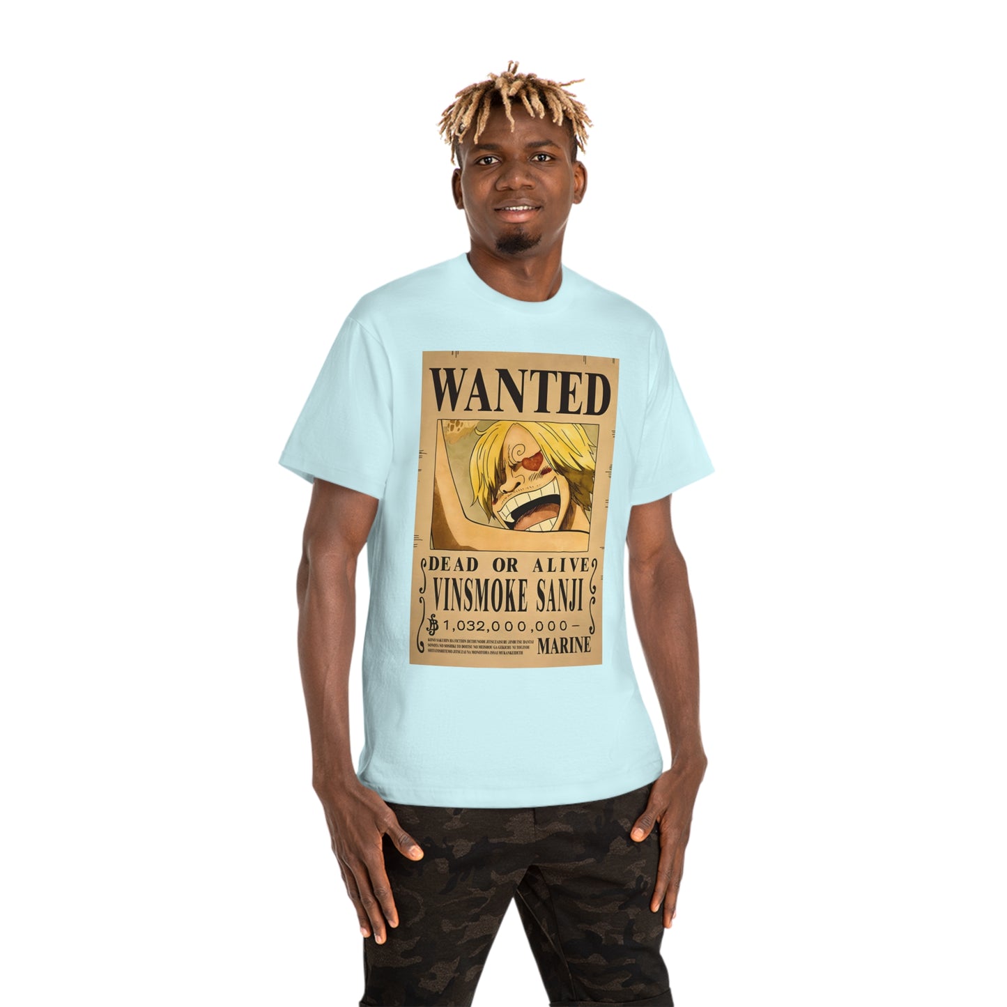 Anime T-shirt, Vinsmoke Sanji Wanted, One Piece, Unisex Tee, Otaku Gift, Anime Fan Shirt - Hammer Tshirt, Manga Tee, Japanese Anime