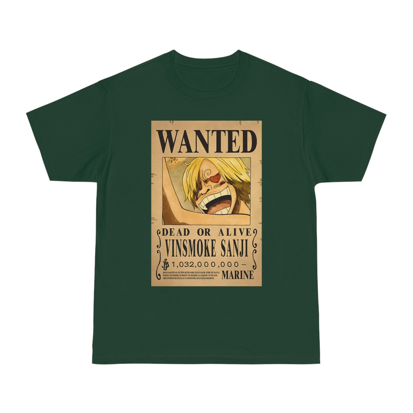 Anime T-shirt, Vinsmoke Sanji Wanted, One Piece, Unisex Tee, Otaku Gift, Anime Fan Shirt - Hammer Tshirt, Manga Tee, Japanese Anime