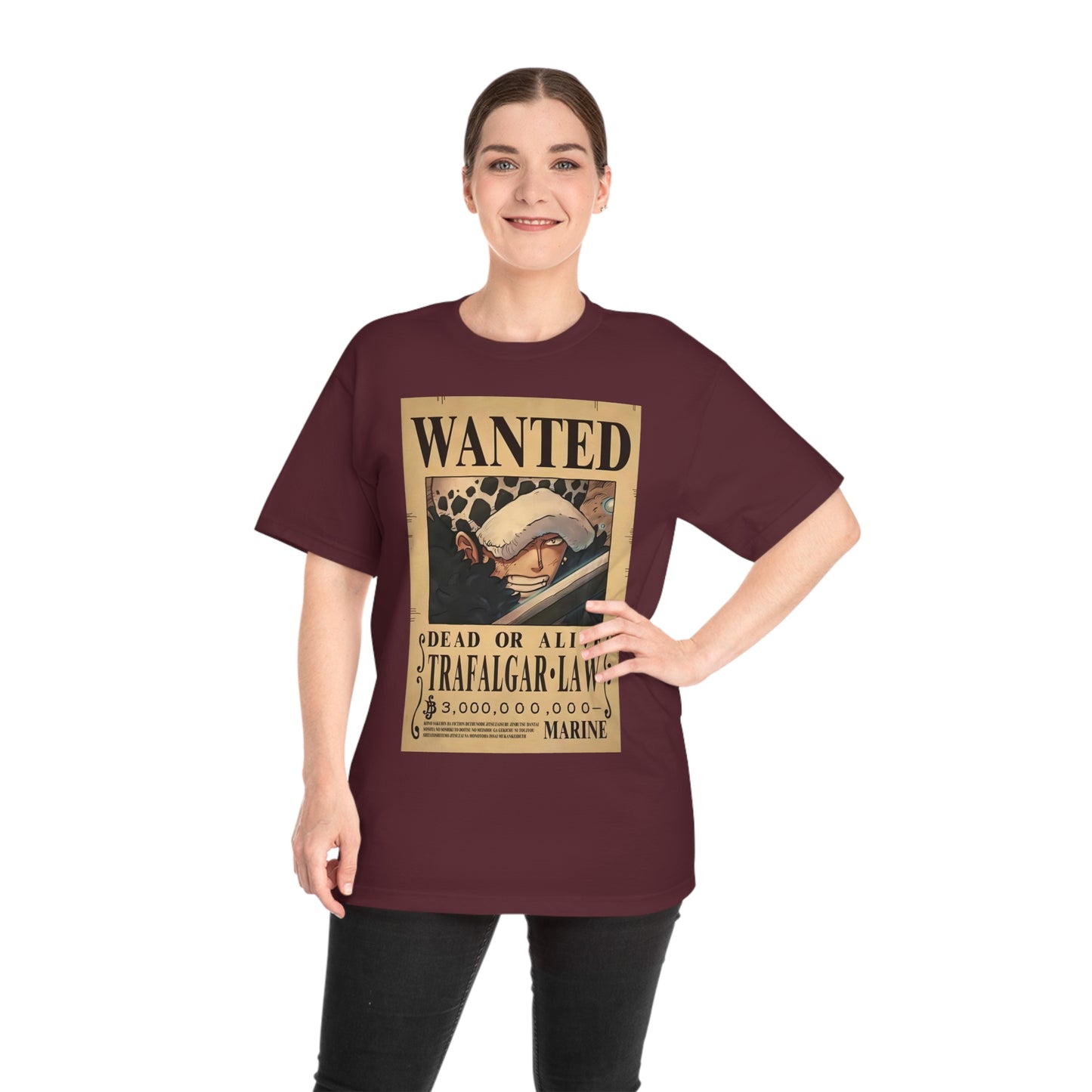 Anime T-shirt, Trafalgar-Law Wanted, One Piece, Neubonesto, Straw Hat Legend Collection, Unisex Tee, Otaku Gift, Anime Fan Shirt
