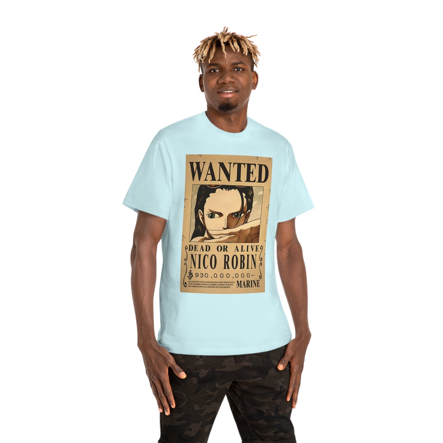 Anime T-shirt, Nico Robin Wanted, One Piece, Unisex Tee, Otaku Gift, Straw Hat Legend Collection, Neubonesto Shirt