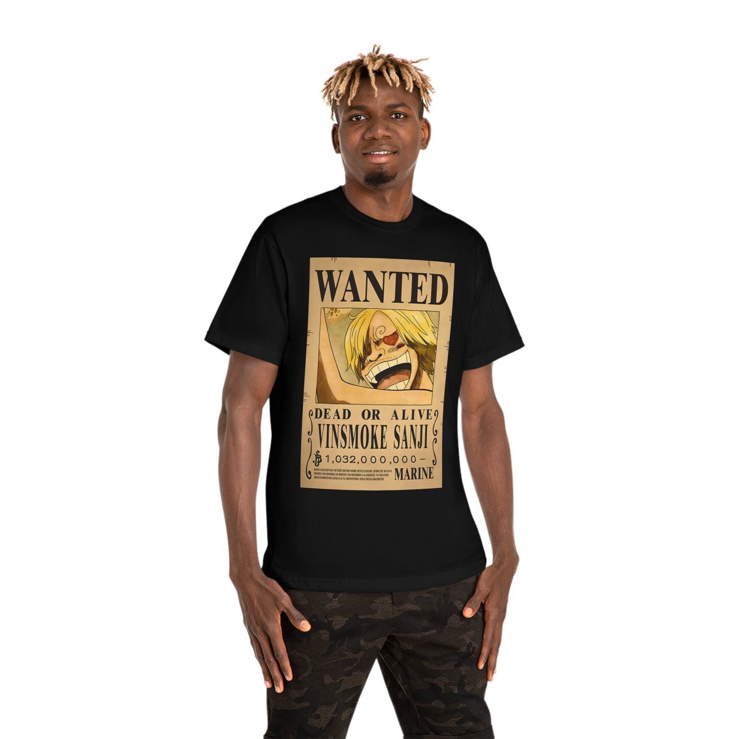 Anime T-shirt, Vinsmoke Sanji Wanted, One Piece, Unisex Tee, Otaku Gift, Anime Fan Shirt - Hammer Tshirt, Manga Tee, Japanese Anime