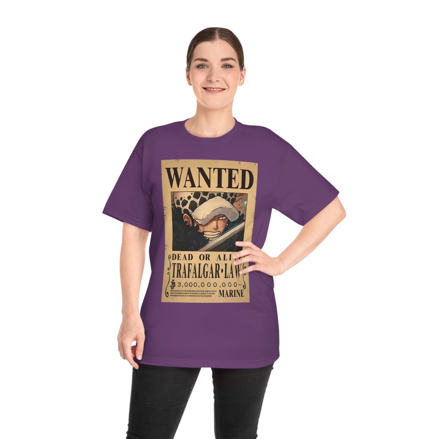 Anime T-shirt, Trafalgar-Law Wanted, One Piece, Neubonesto, Straw Hat Legend Collection, Unisex Tee, Otaku Gift, Anime Fan Shirt