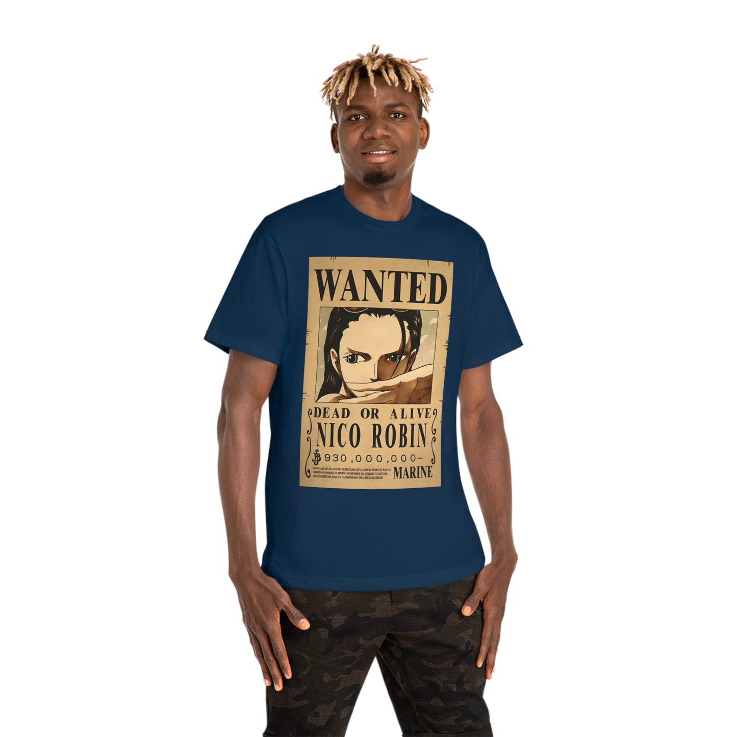 Anime T-shirt, Nico Robin Wanted, One Piece, Unisex Tee, Otaku Gift, Straw Hat Legend Collection, Neubonesto Shirt