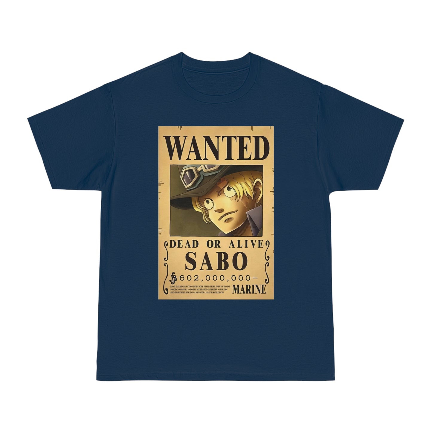 Anime T-shirt, Sabo Wanted, One Piece, Unisex Tee, Otaku Gift