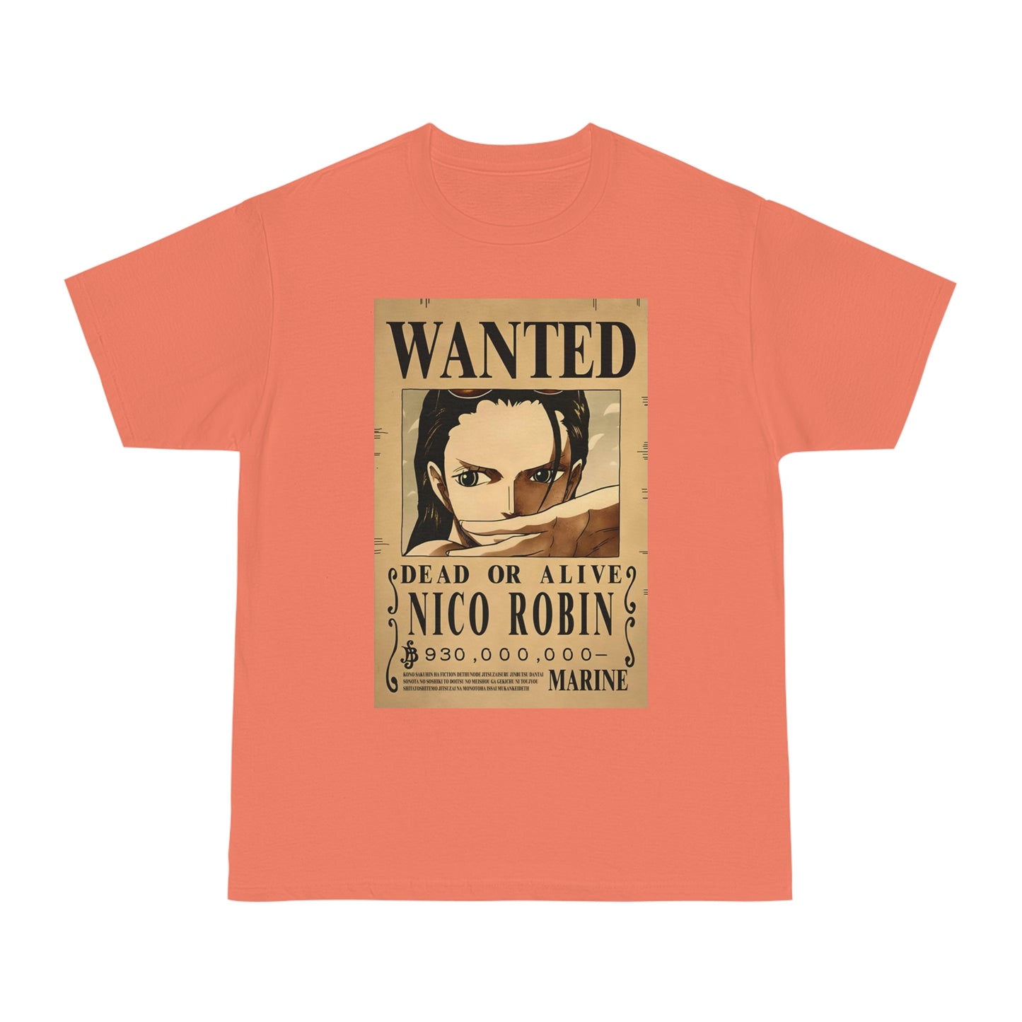 Anime T-shirt, Nico Robin Wanted, One Piece, Unisex Tee, Otaku Gift, Straw Hat Legend Collection, Neubonesto Shirt