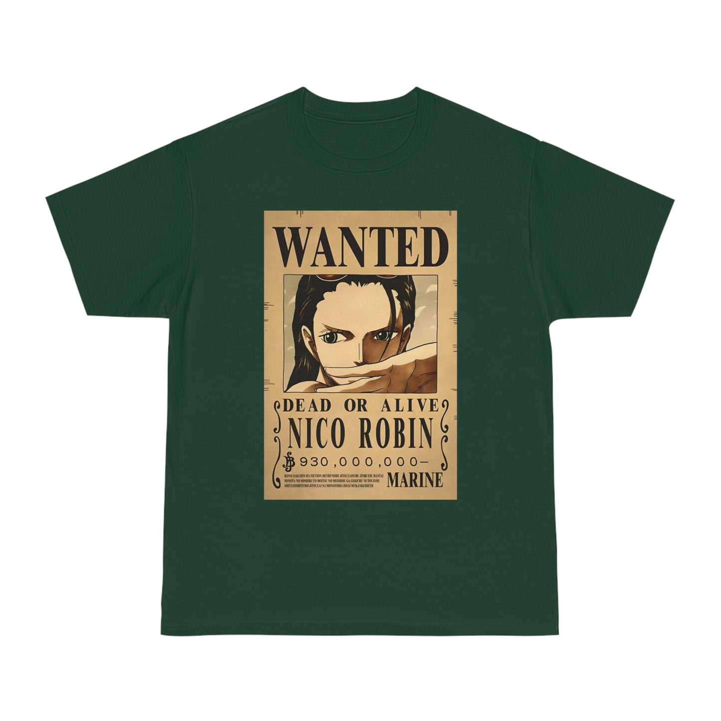 Anime T-shirt, Nico Robin Wanted, One Piece, Unisex Tee, Otaku Gift, Straw Hat Legend Collection, Neubonesto Shirt