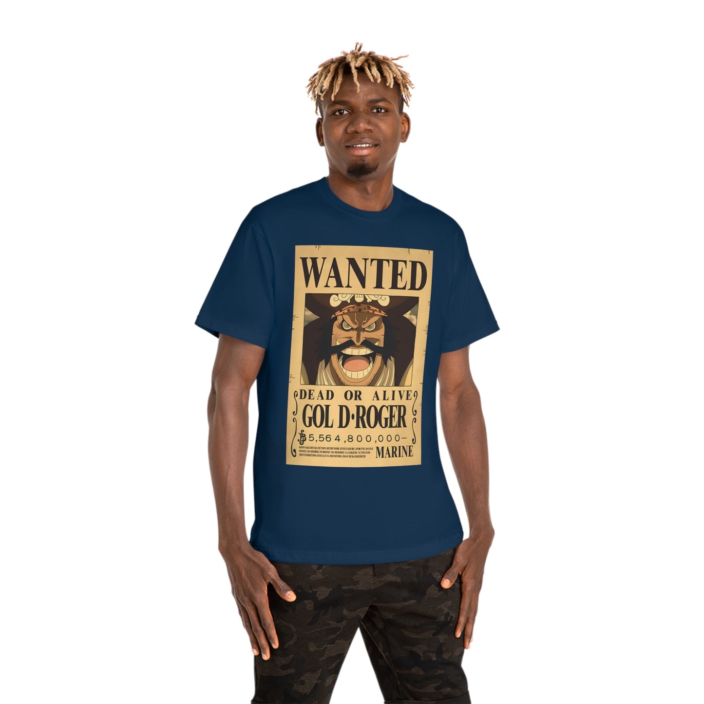 T-shirt Anime Gol D-Roger Wanted