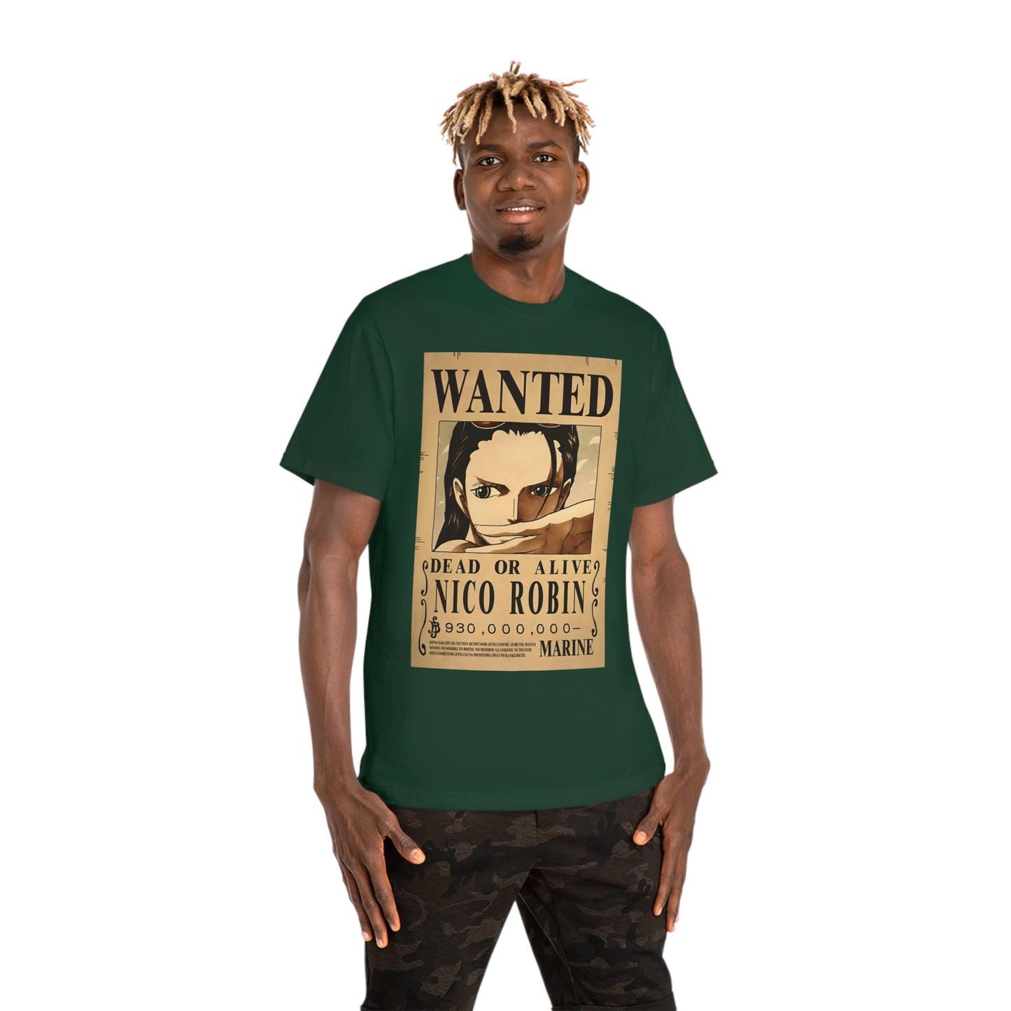 Anime T-shirt, Nico Robin Wanted, One Piece, Unisex Tee, Otaku Gift, Straw Hat Legend Collection, Neubonesto Shirt