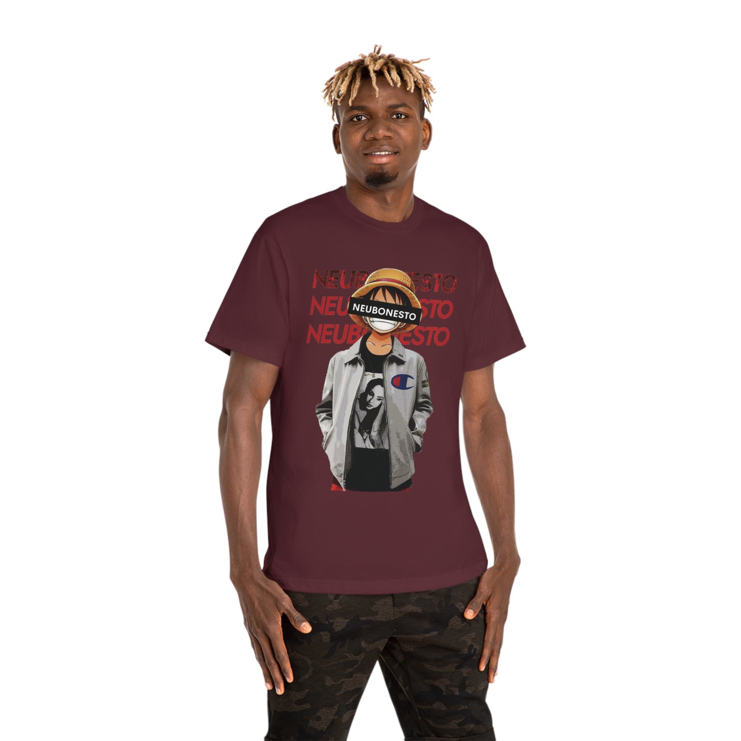 Anime Graphic Tee, Luffy Pirate Shirt, Straw Hat Legends Unisex Hammer Tshirt, Neubonesto One Piece Gift, Cosplay Clothing, Manga Fan Top,