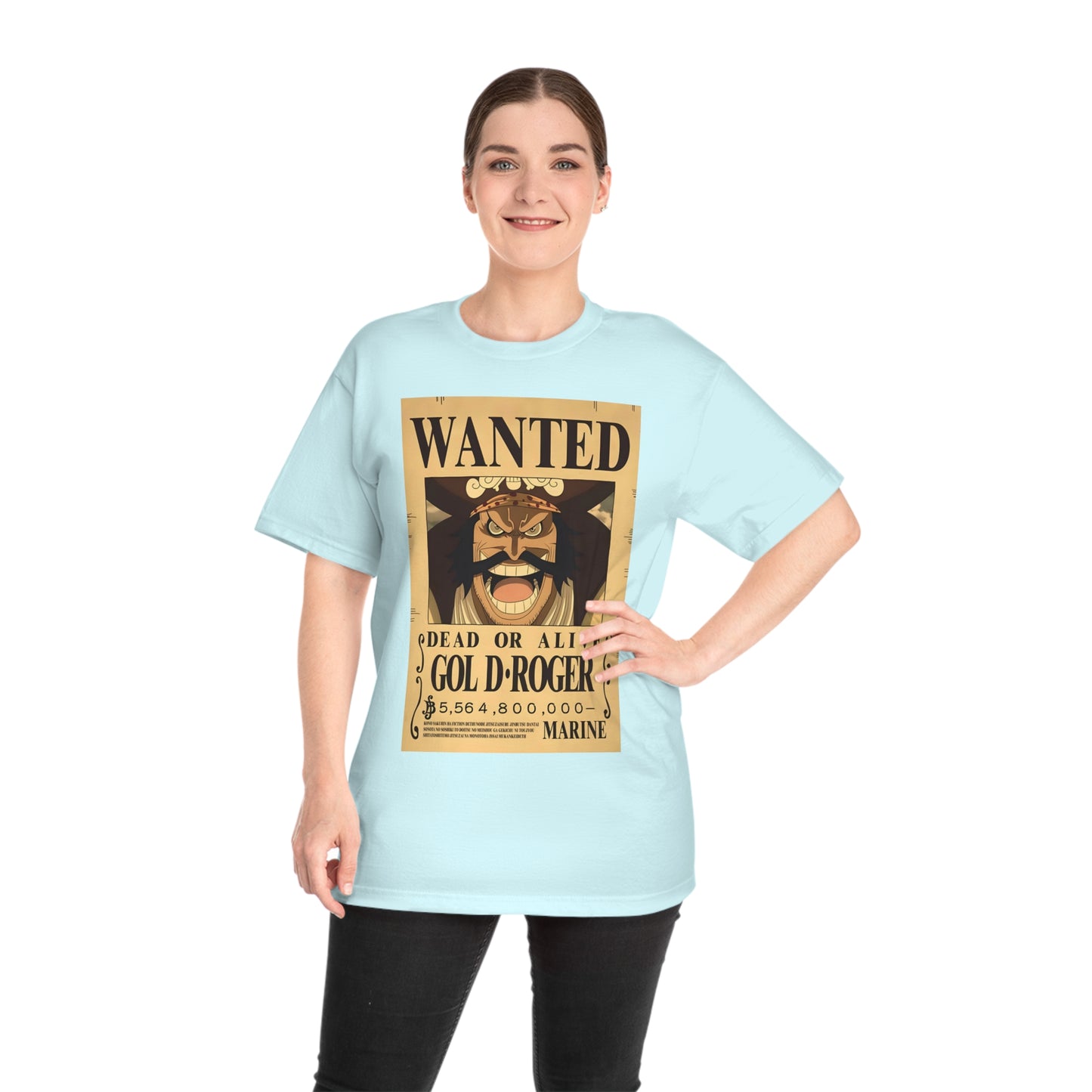 T-shirt Anime Gol D-Roger Wanted