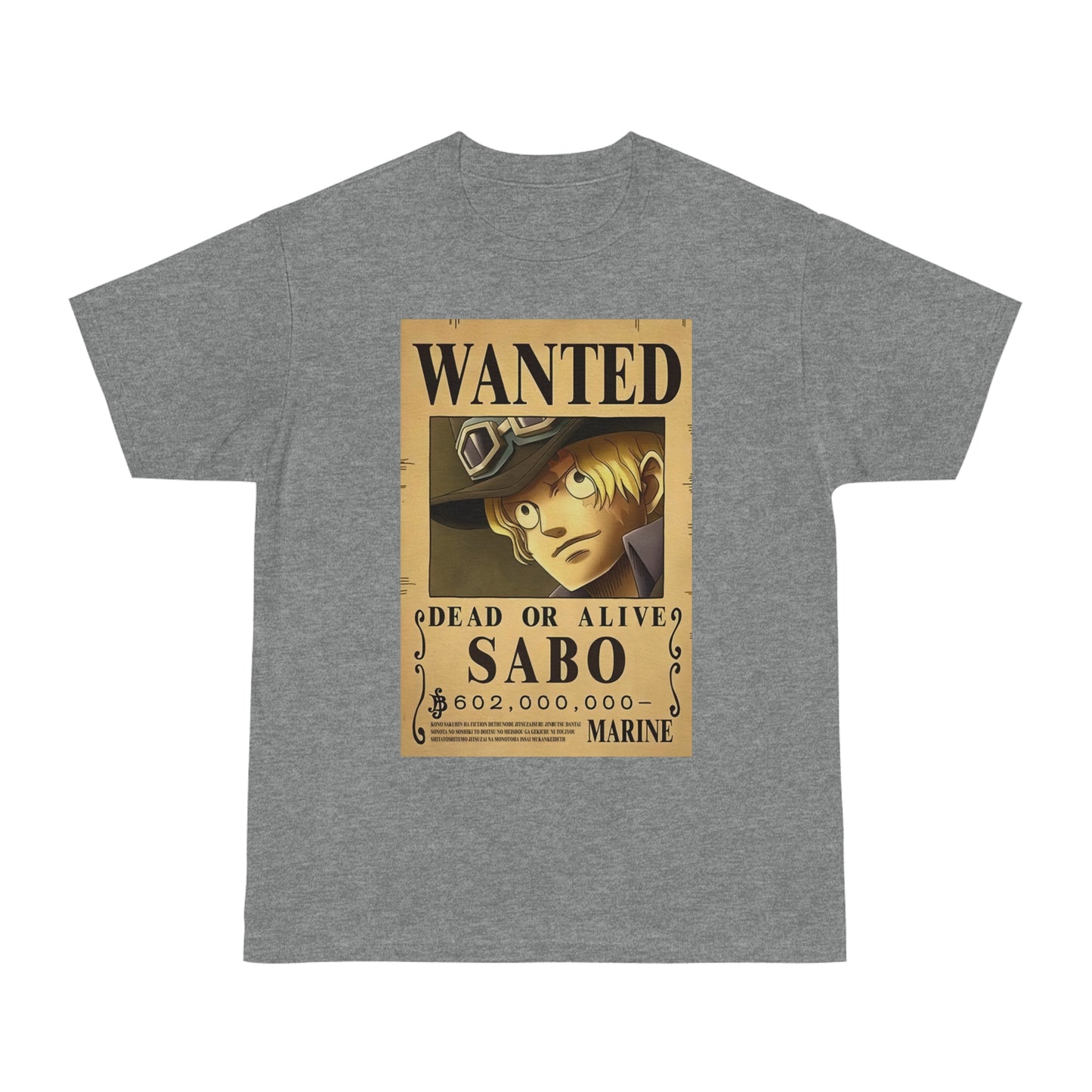 Anime T-shirt, Sabo Wanted, One Piece, Unisex Tee, Otaku Gift
