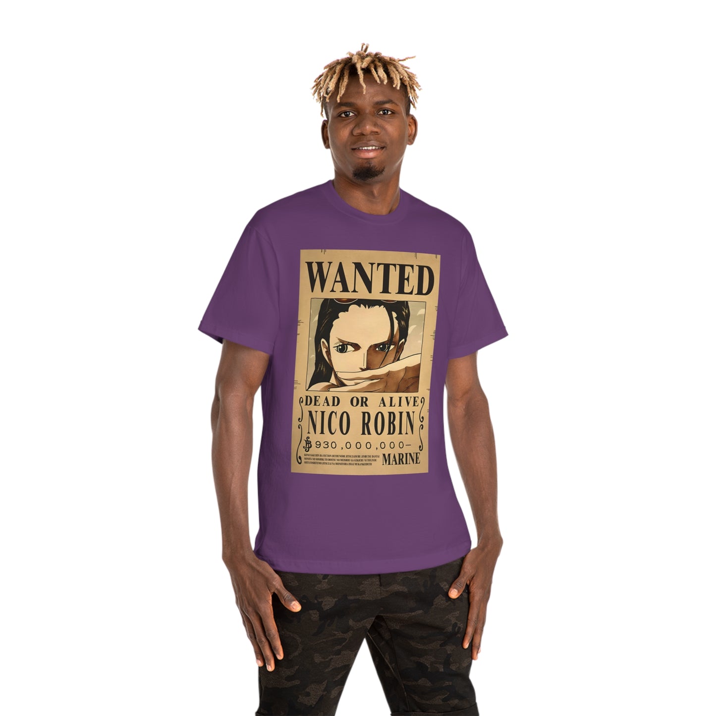Anime T-shirt, Nico Robin Wanted, One Piece, Unisex Tee, Otaku Gift, Straw Hat Legend Collection, Neubonesto Shirt