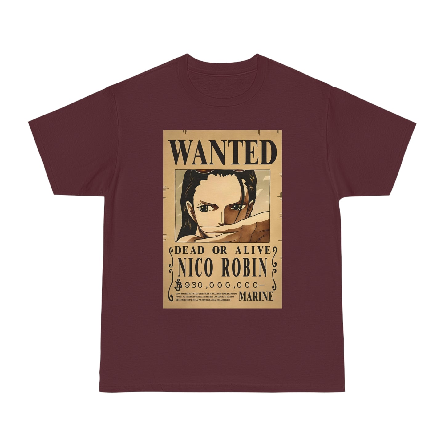 Anime T-shirt, Nico Robin Wanted, One Piece, Unisex Tee, Otaku Gift, Straw Hat Legend Collection, Neubonesto Shirt