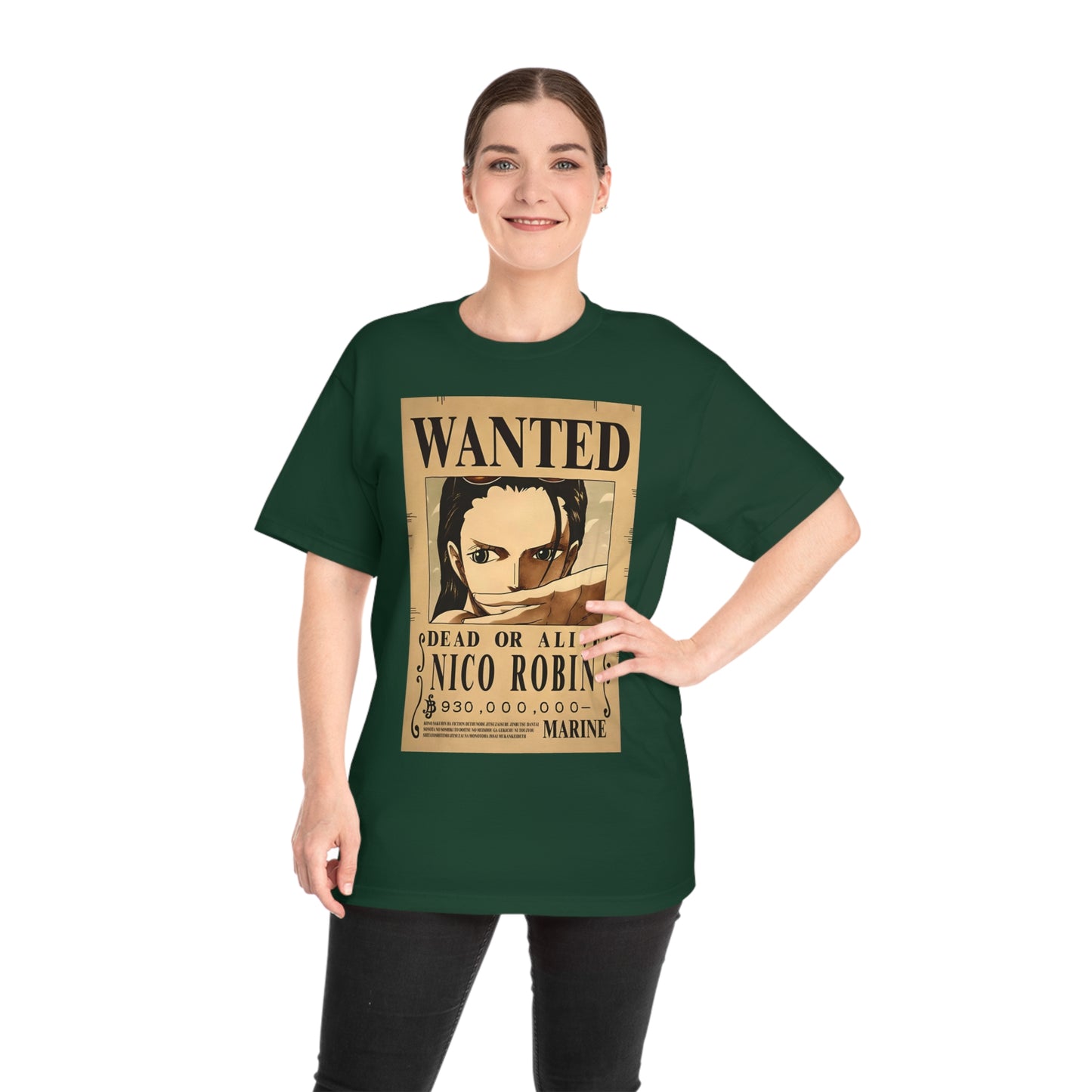 Anime T-shirt, Nico Robin Wanted, One Piece, Unisex Tee, Otaku Gift, Straw Hat Legend Collection, Neubonesto Shirt