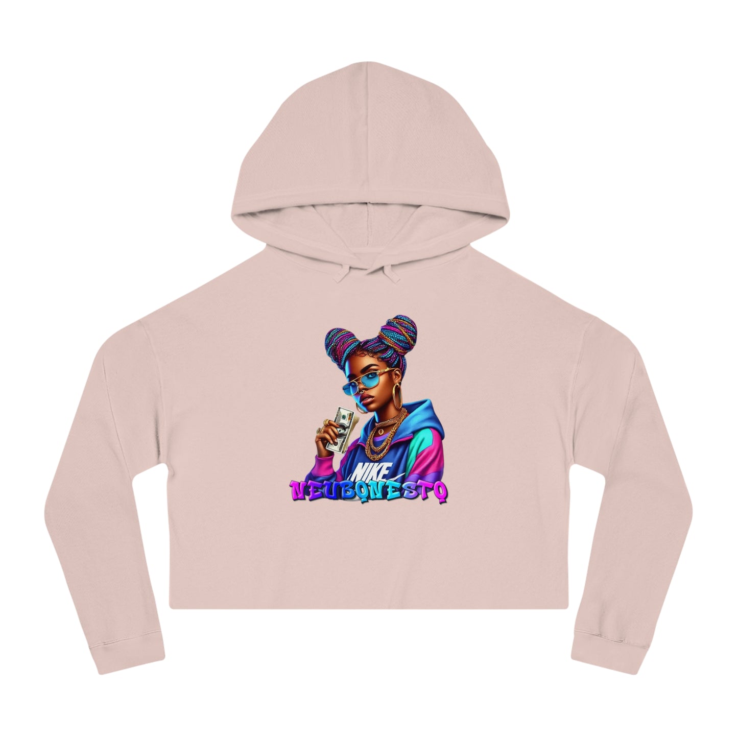 Neubonesto Nike Girl Graffiti Cropped Hoodie - Neubonesto Streetwear