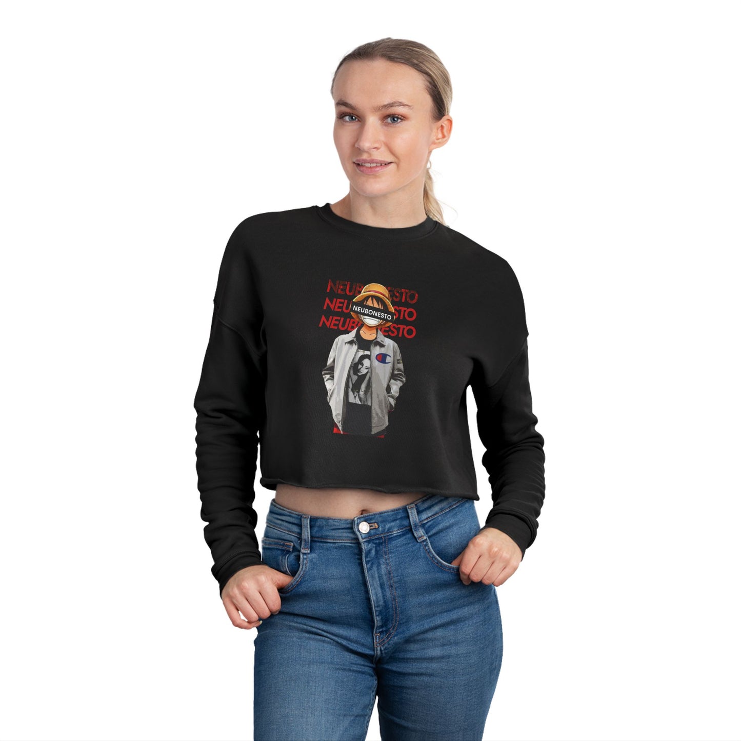 Cropped Sweatshirt - Luffy Neubonesto Straw Hat Legends Anime Collection