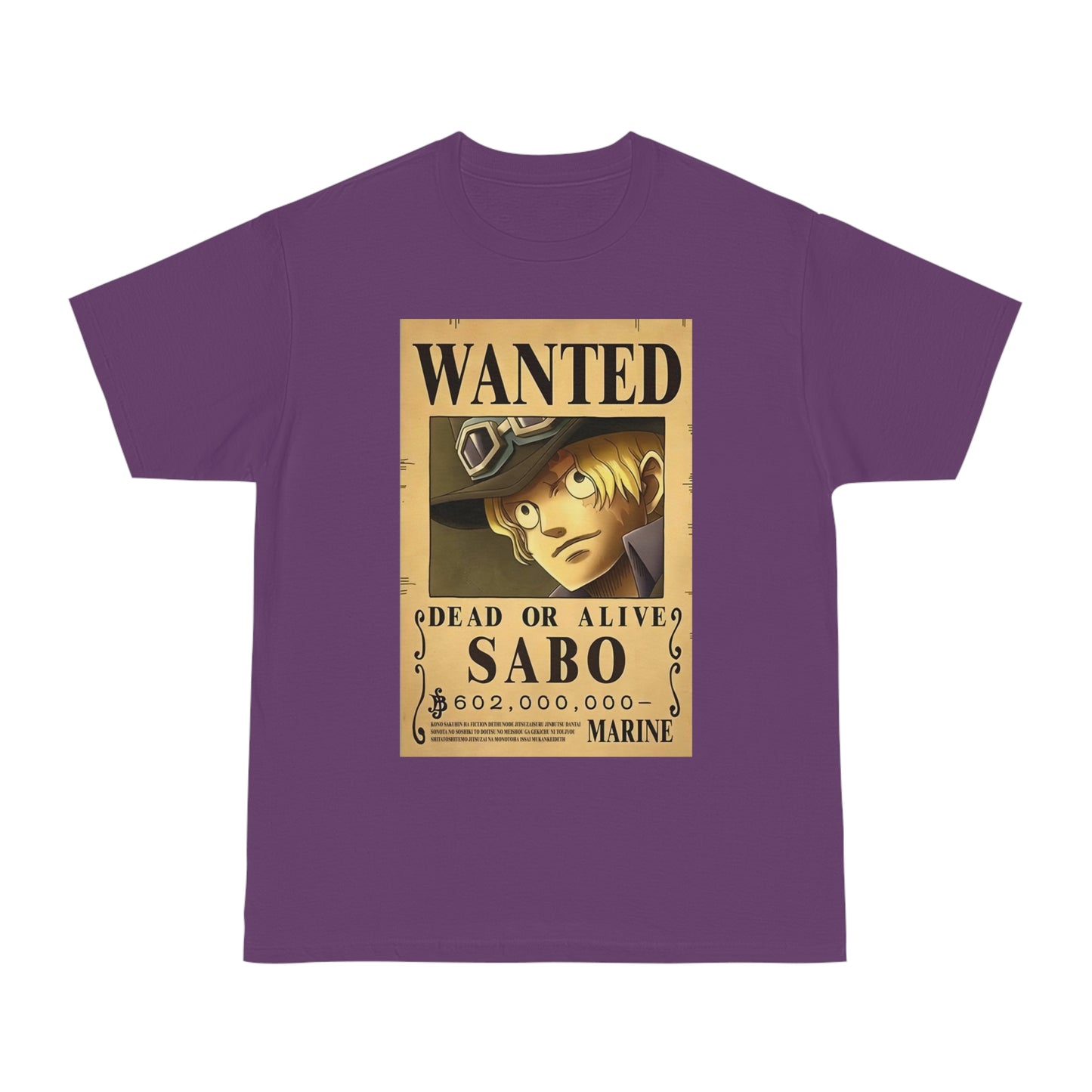 Anime T-shirt, Sabo Wanted, One Piece, Unisex Tee, Otaku Gift