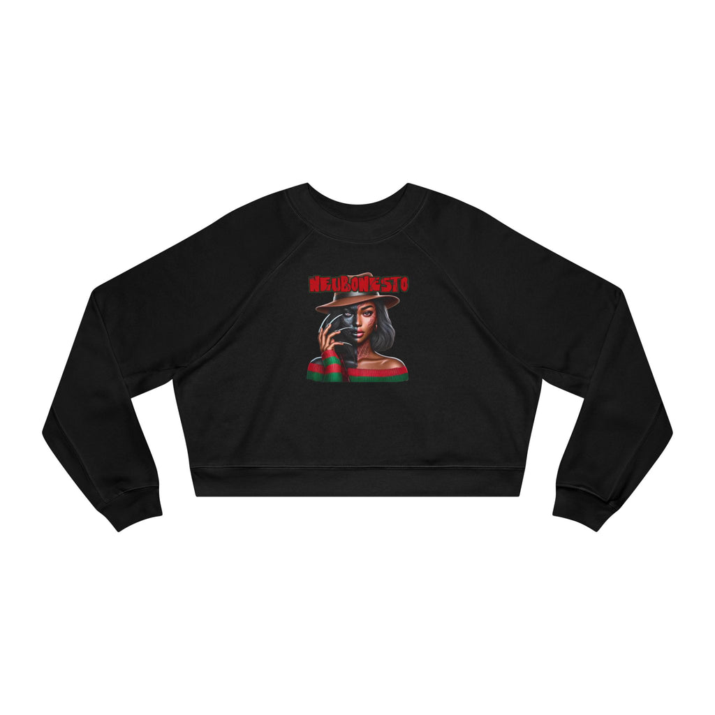 Neubonesto Horror Cropped Fleece Pullover