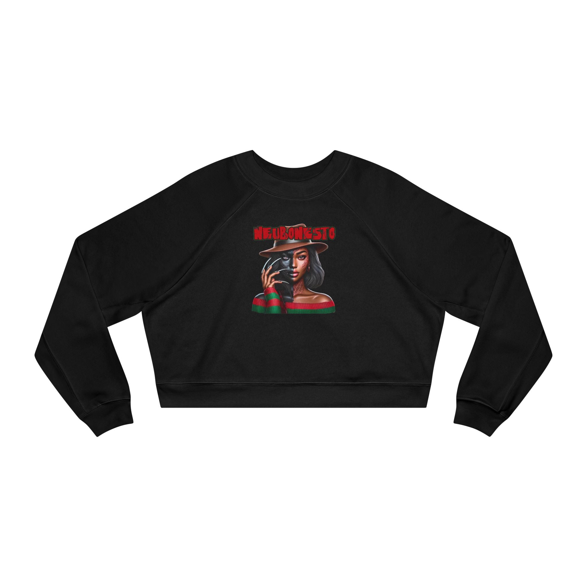 Neubonesto Horror Cropped Fleece Pullover