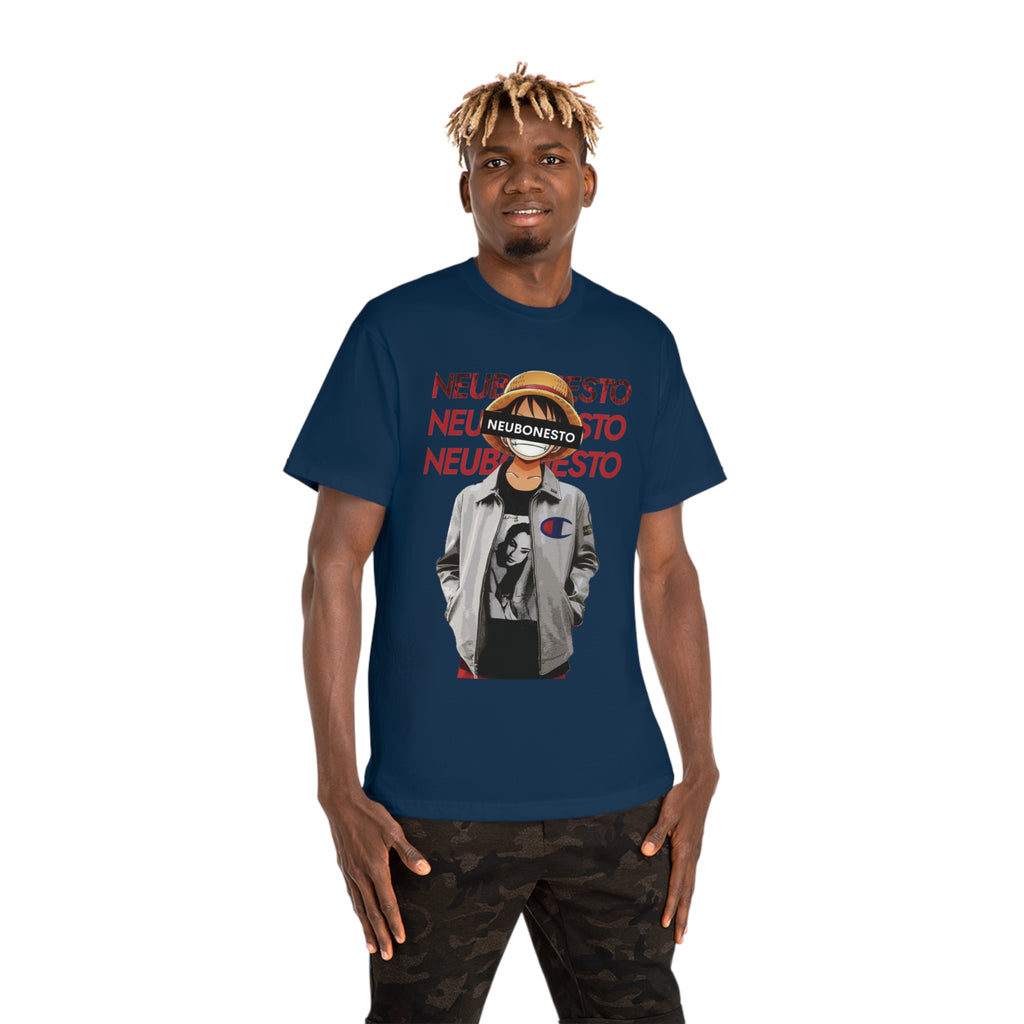 Anime Graphic Tee, Luffy Pirate Shirt, Straw Hat Legends Unisex Hammer Tshirt, Neubonesto One Piece Gift, Cosplay Clothing, Manga Fan Top,