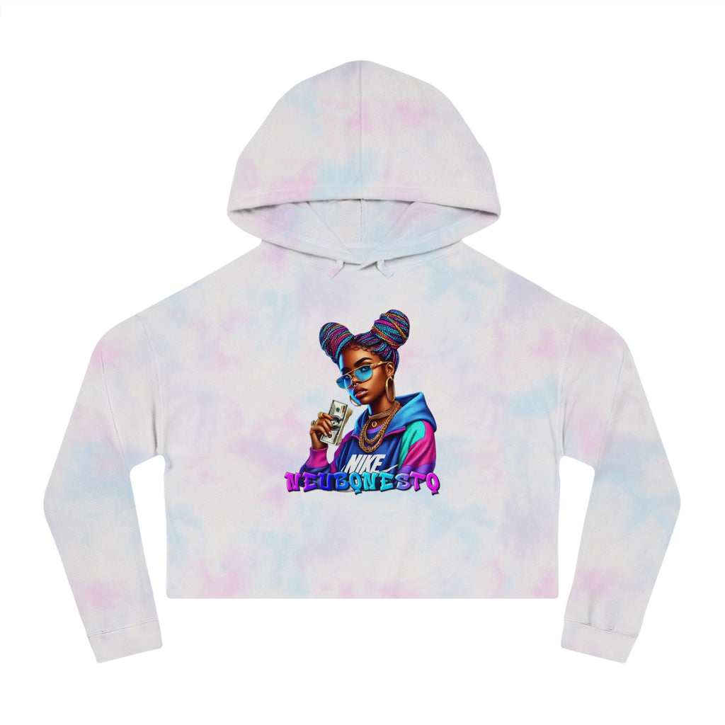 Neubonesto Nike Girl Graffiti Cropped Hoodie - Neubonesto Streetwear
