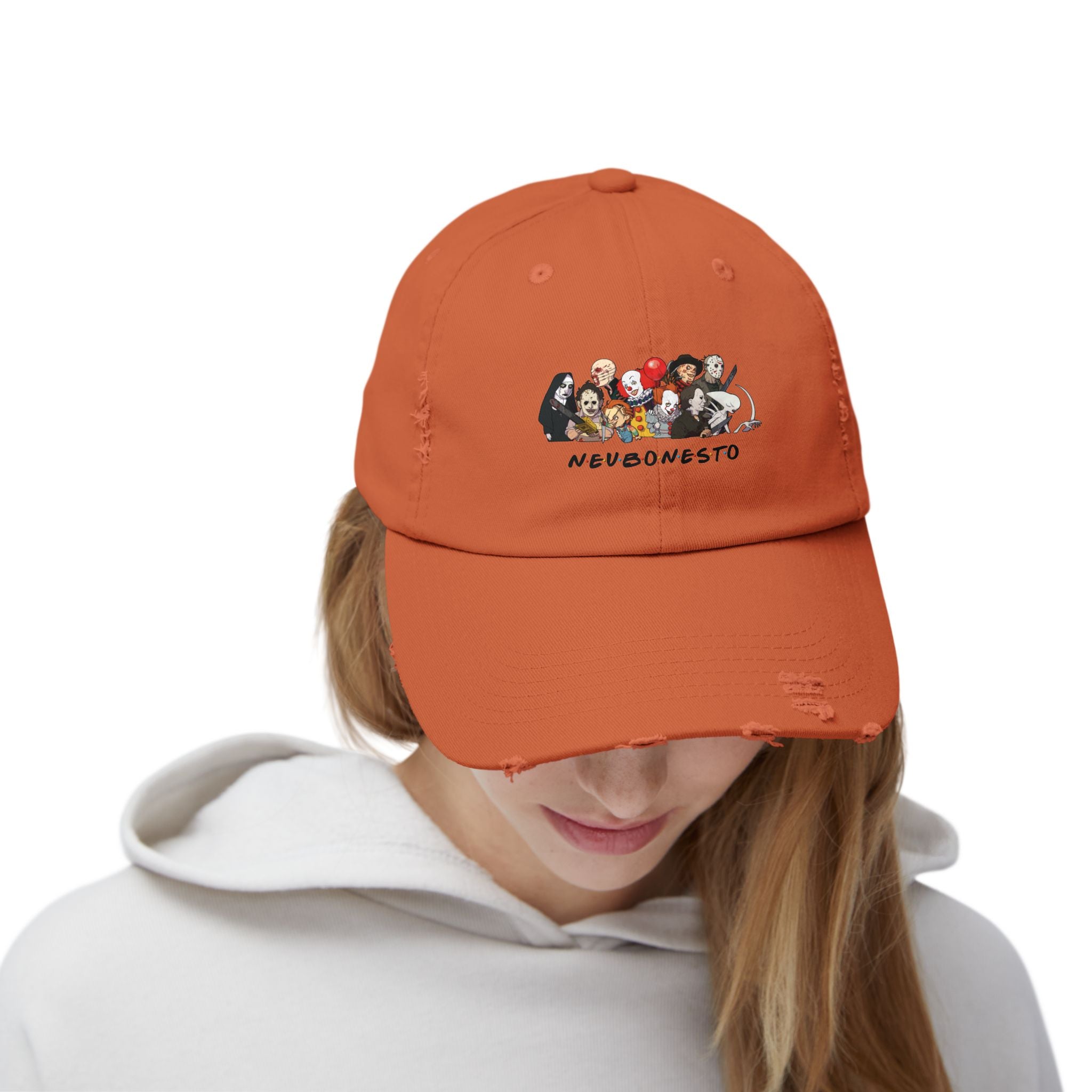 Distressed Cap - Neubonesto Horror Strapback Hat