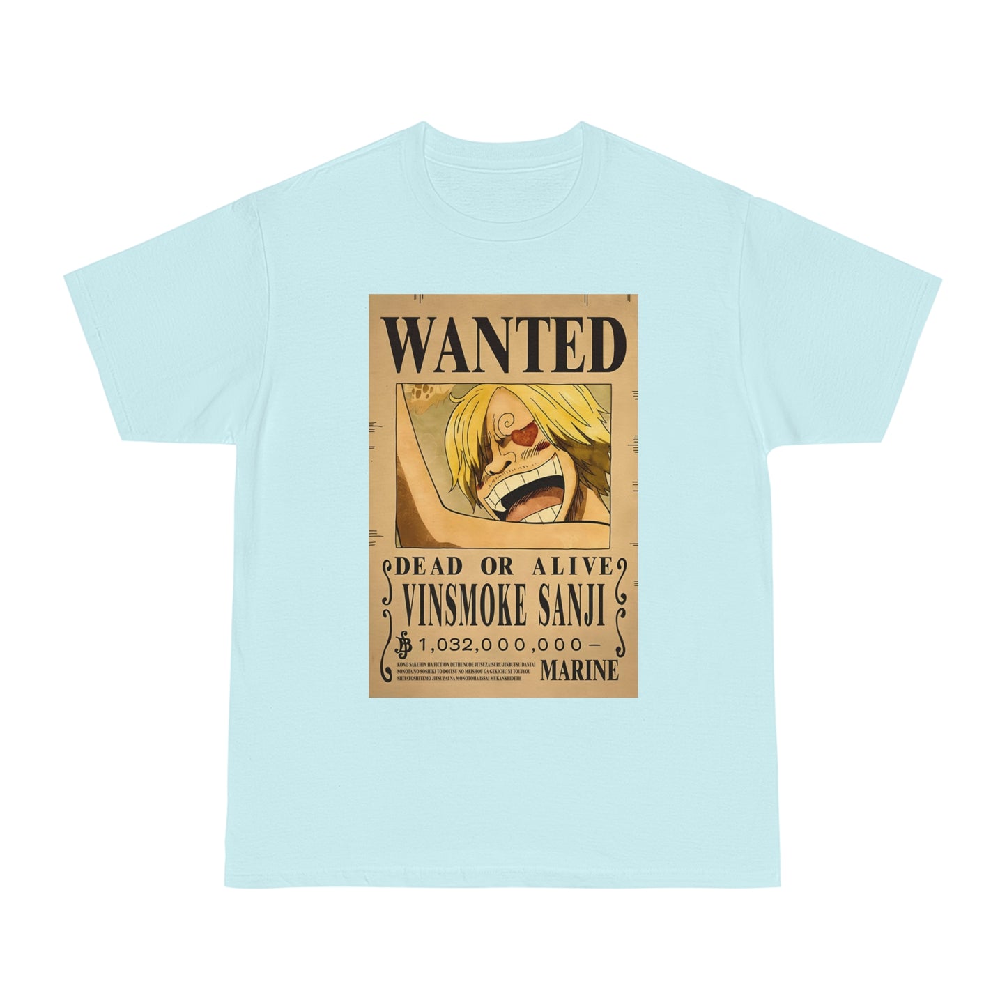Anime T-shirt, Vinsmoke Sanji Wanted, One Piece, Unisex Tee, Otaku Gift, Anime Fan Shirt - Hammer Tshirt, Manga Tee, Japanese Anime