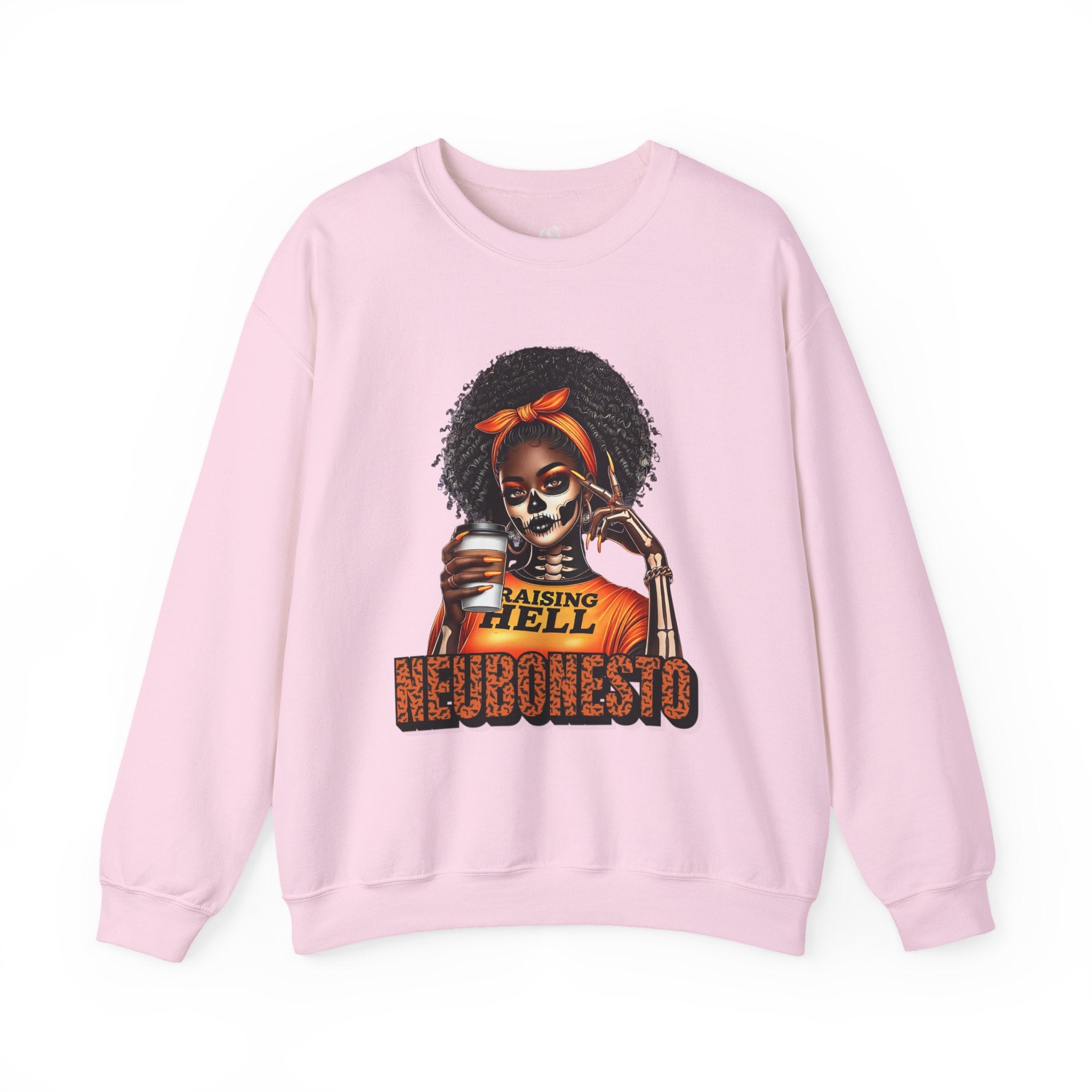 Halloween Skeleton Unisex Sweatshirt - Raising Hell Neubonesto Design