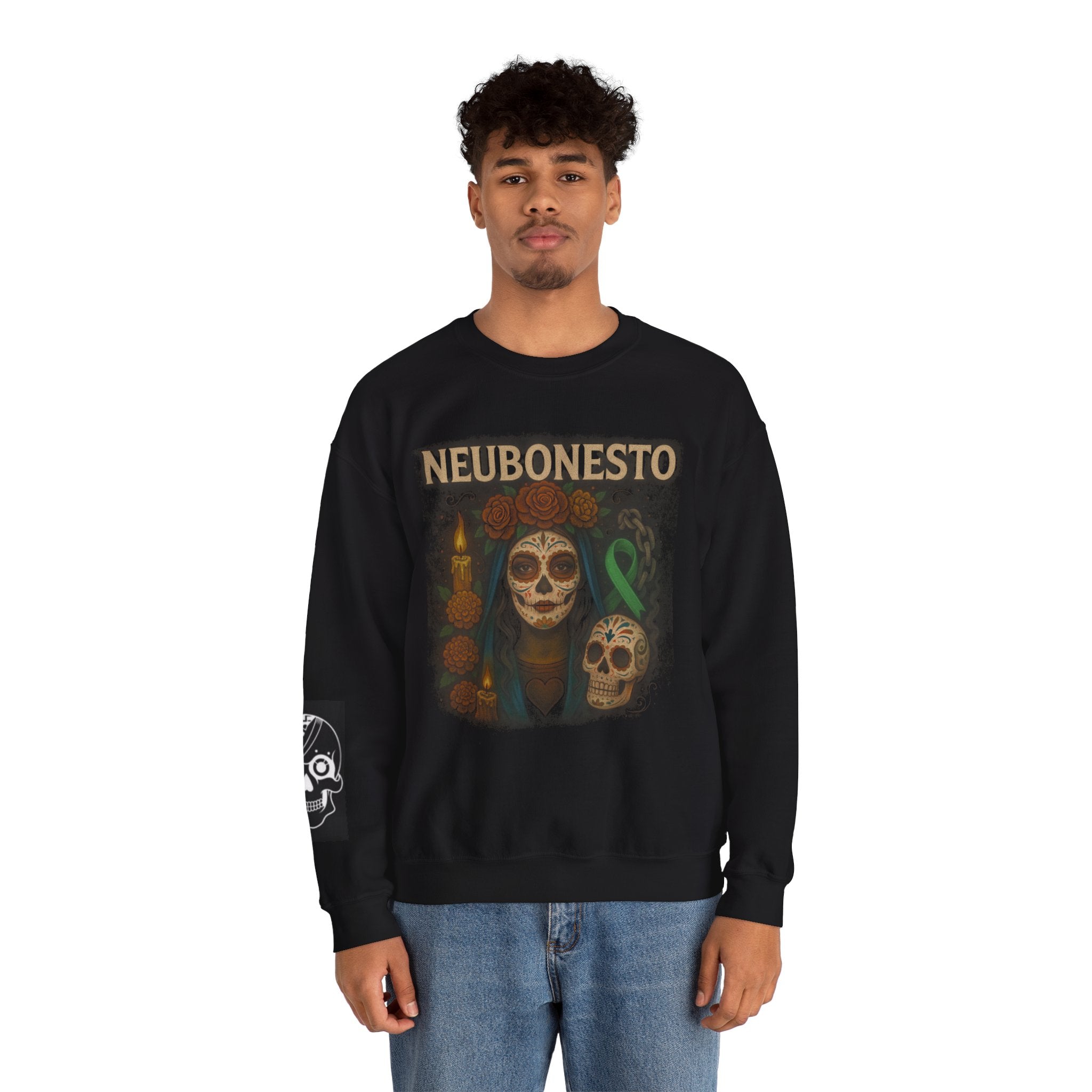 Day of the Dead Crewneck Sweatshirt - NEUBONESTO Design