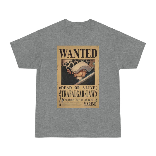 Anime T-shirt, Trafalgar-Law Wanted, One Piece, Neubonesto, Straw Hat Legend Collection, Unisex Tee, Otaku Gift, Anime Fan Shirt