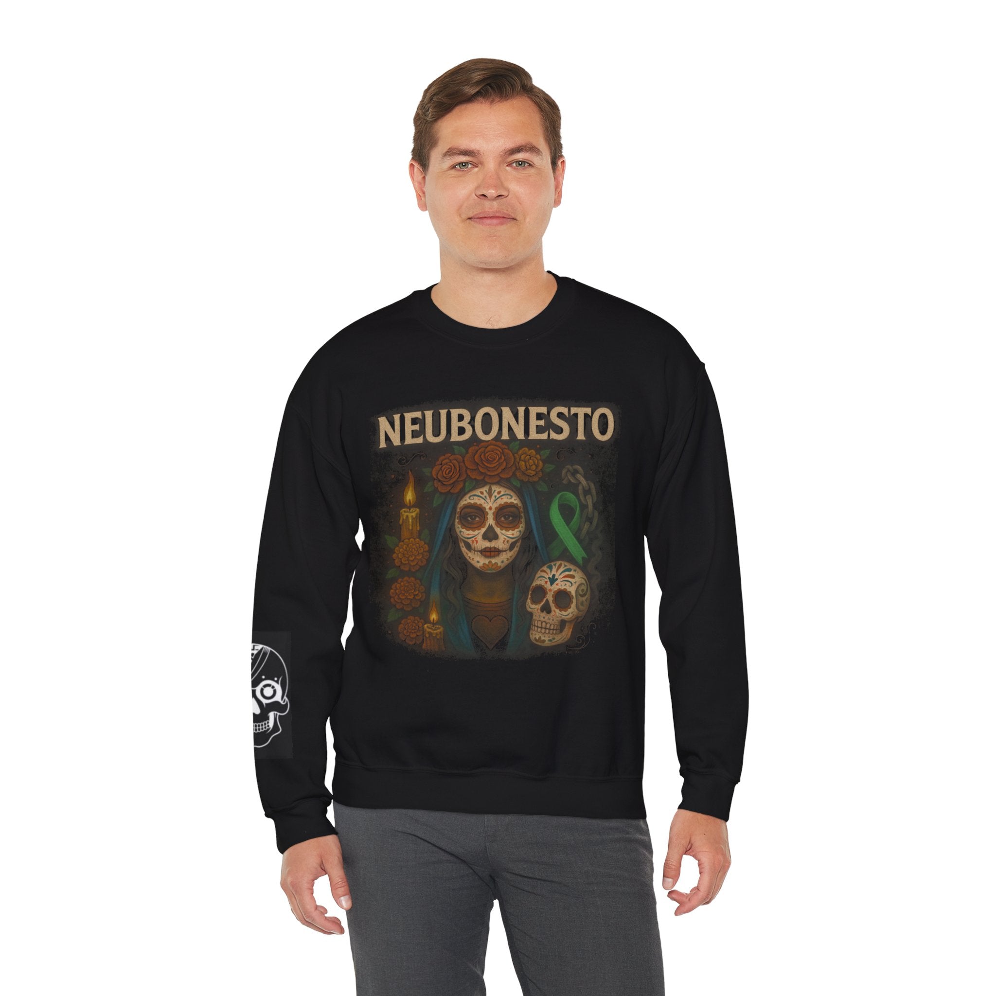 Day of the Dead Crewneck Sweatshirt - NEUBONESTO Design