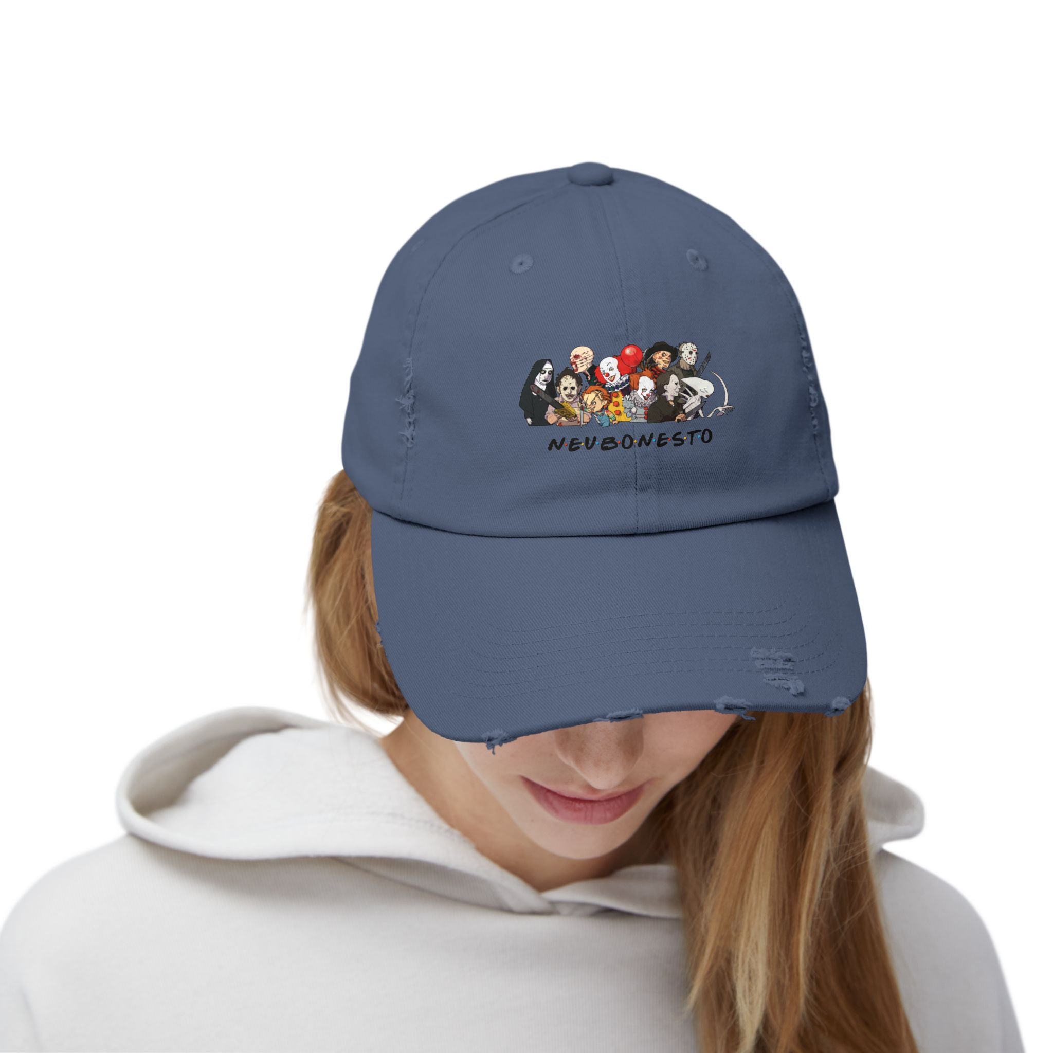 Distressed Cap - Neubonesto Horror Strapback Hat