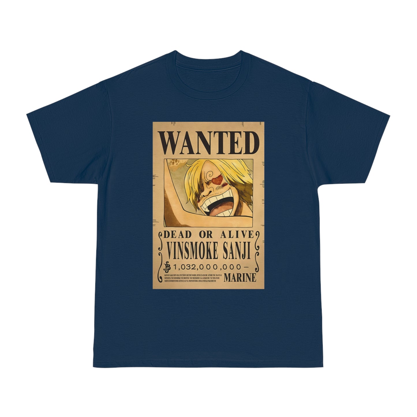 Anime T-shirt, Vinsmoke Sanji Wanted, One Piece, Unisex Tee, Otaku Gift, Anime Fan Shirt - Hammer Tshirt, Manga Tee, Japanese Anime