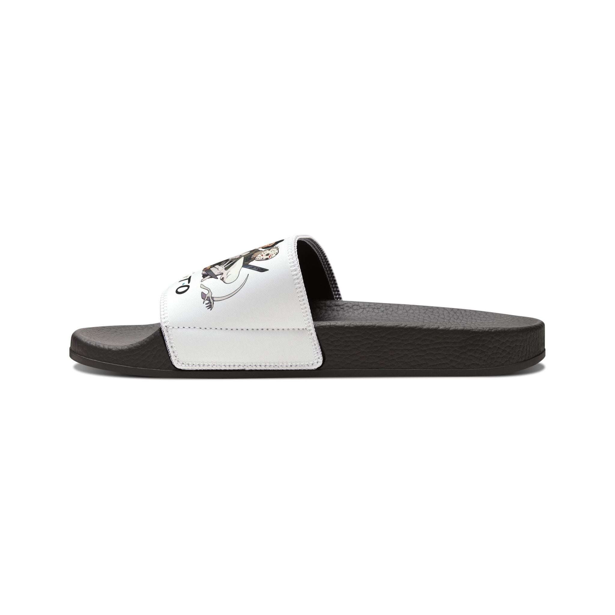 Neubonesto Horror Slides, Mens Slides, Gothic Skeleton Footwear