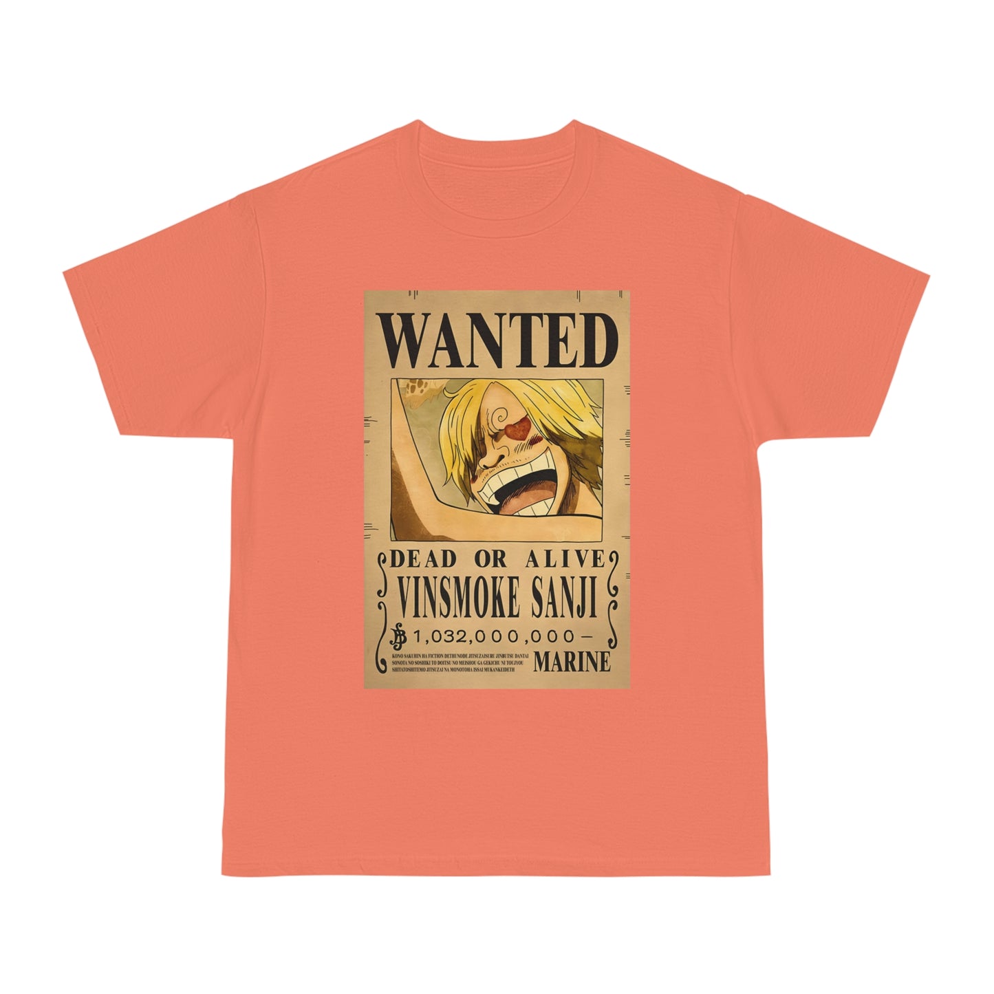 Anime T-shirt, Vinsmoke Sanji Wanted, One Piece, Unisex Tee, Otaku Gift, Anime Fan Shirt - Hammer Tshirt, Manga Tee, Japanese Anime