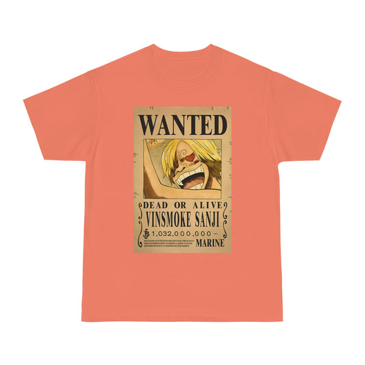 Anime T-shirt, Vinsmoke Sanji Wanted, One Piece, Unisex Tee, Otaku Gift, Anime Fan Shirt - Hammer Tshirt, Manga Tee, Japanese Anime