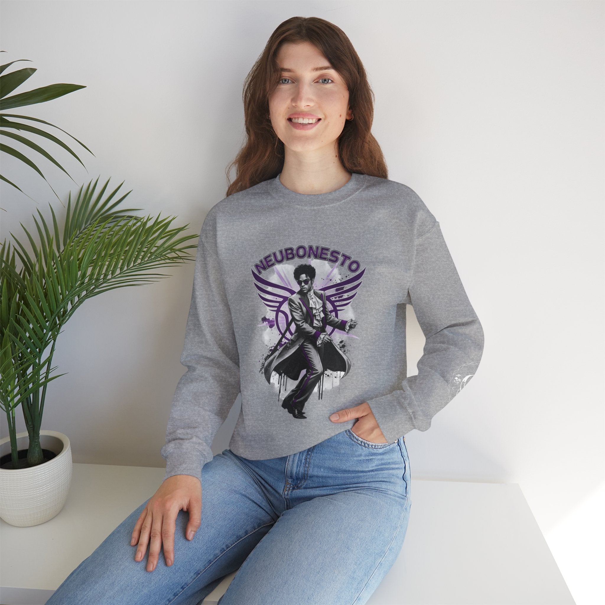 Prince Angel Purple Crewneck Sweatshirt - Neubonesto Design
